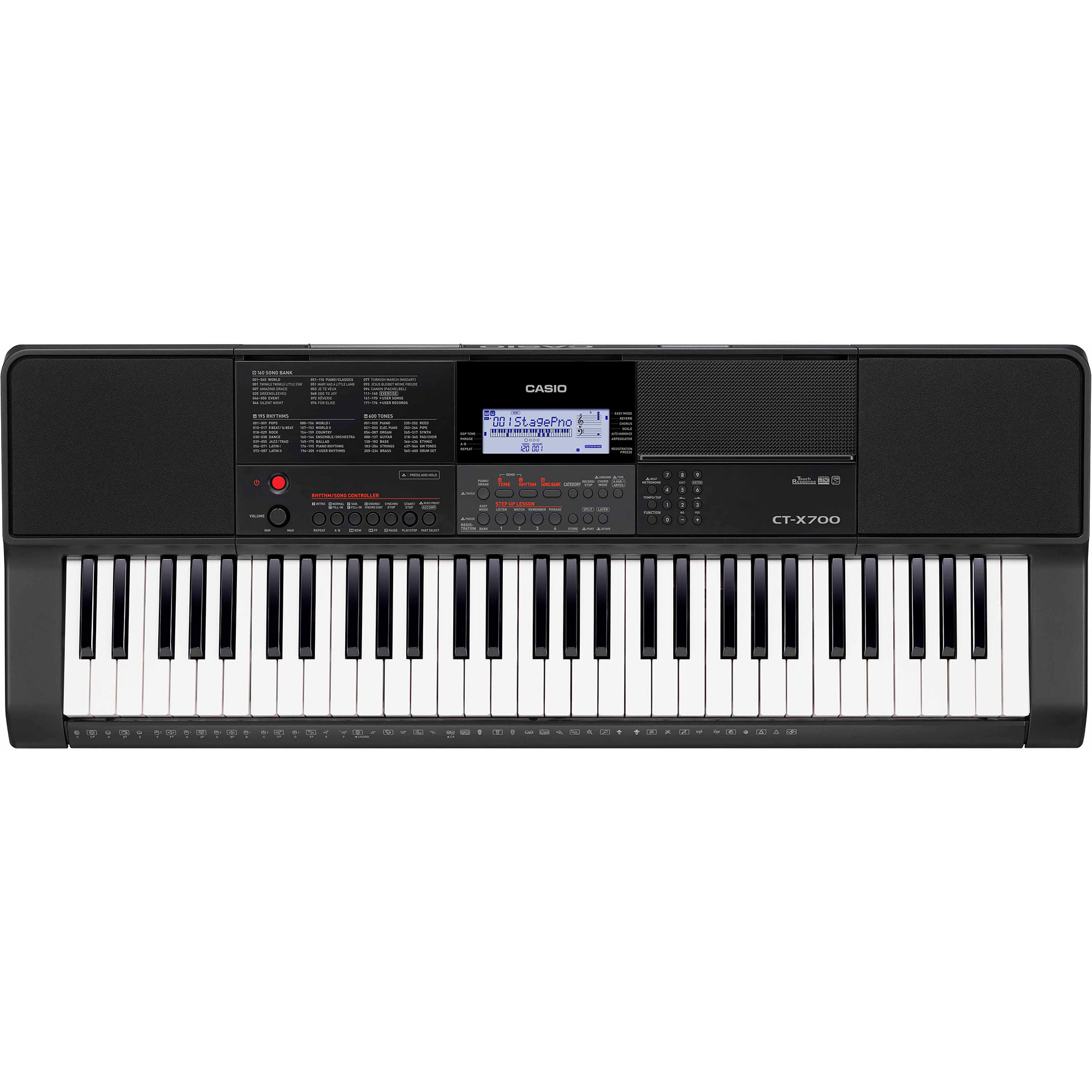 Teclado personal Casio CT-X700 - no incluye fuente de poder - CT-X700 TECLADO PERSONAL CASIO