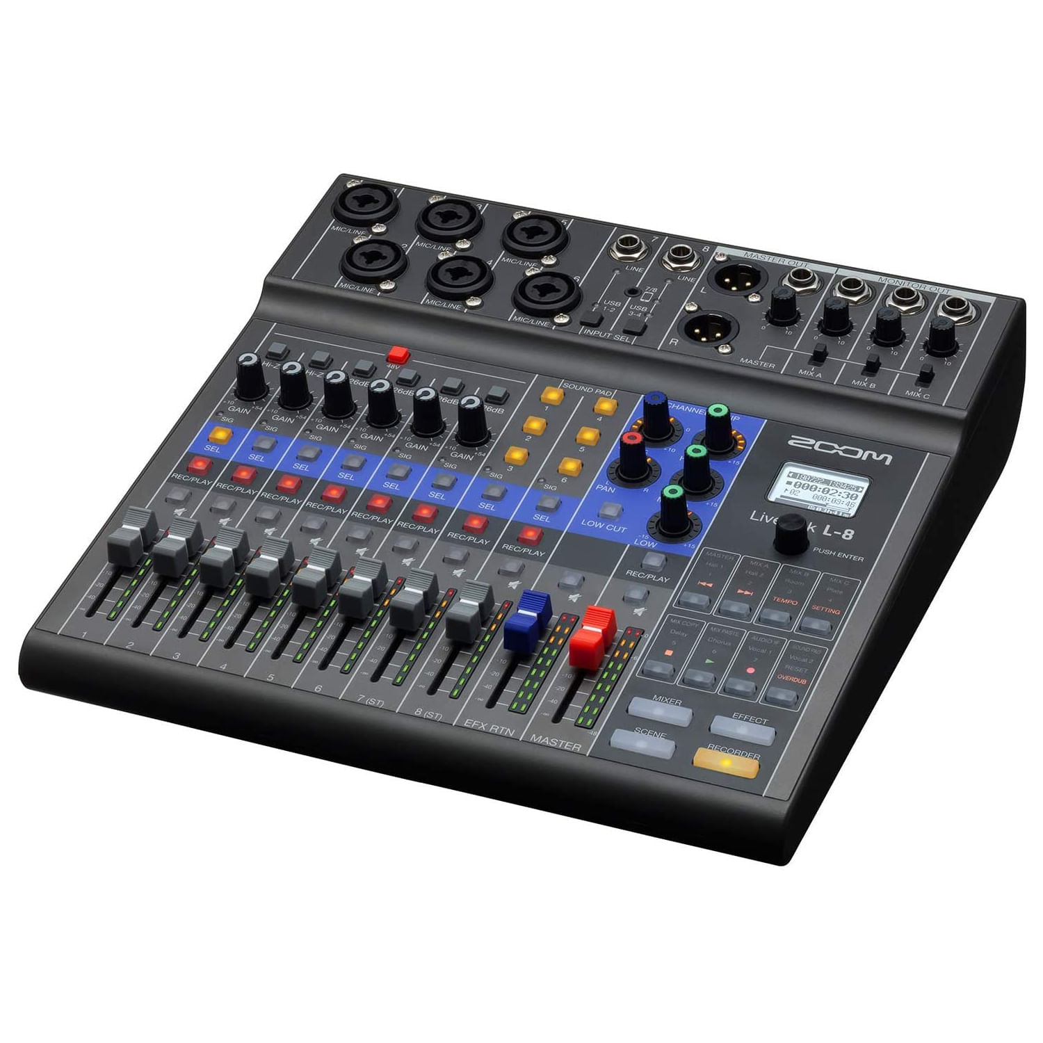 Mixer digital Zoom Livetrack L-8 - L-8 MIXER ZOOM
