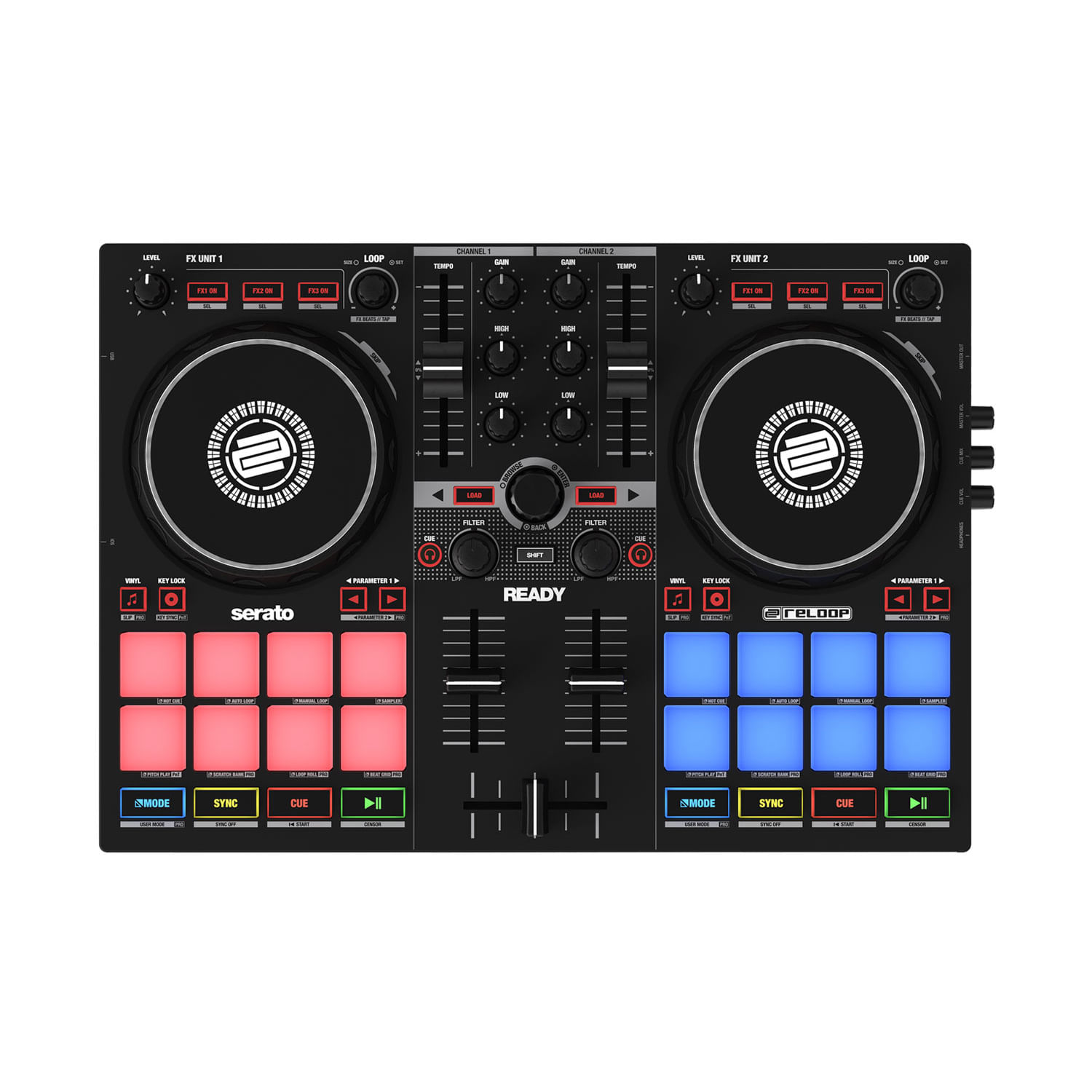 Controlador DJ Reloop Ready - READY BLK CONTROLADOR DJ RELOOP