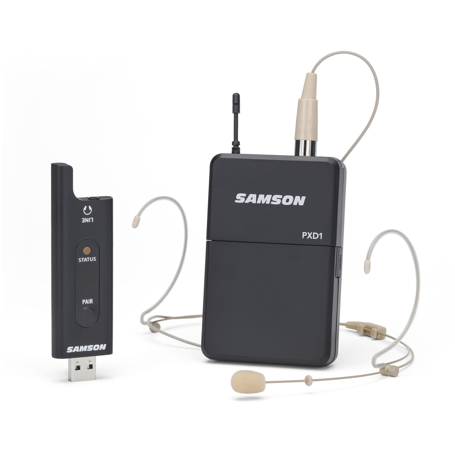 Sistema de micrófono inalámbrico Samson XPD2 - tipo cintillo - XPD2BDE5 MICROFONO INALAMBRICO CINTILLO XPD2 DE5 2.4 GHz SAMSON