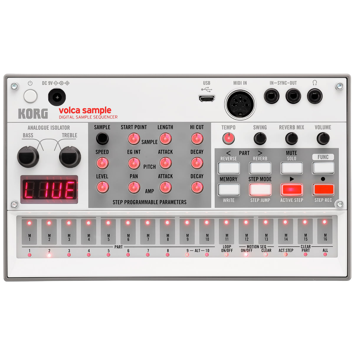 Secuenciador sampler Korg Volca Sample 2 - VOLCA-SAMPLE2 SECUENCIADOR SAMPLE KORG