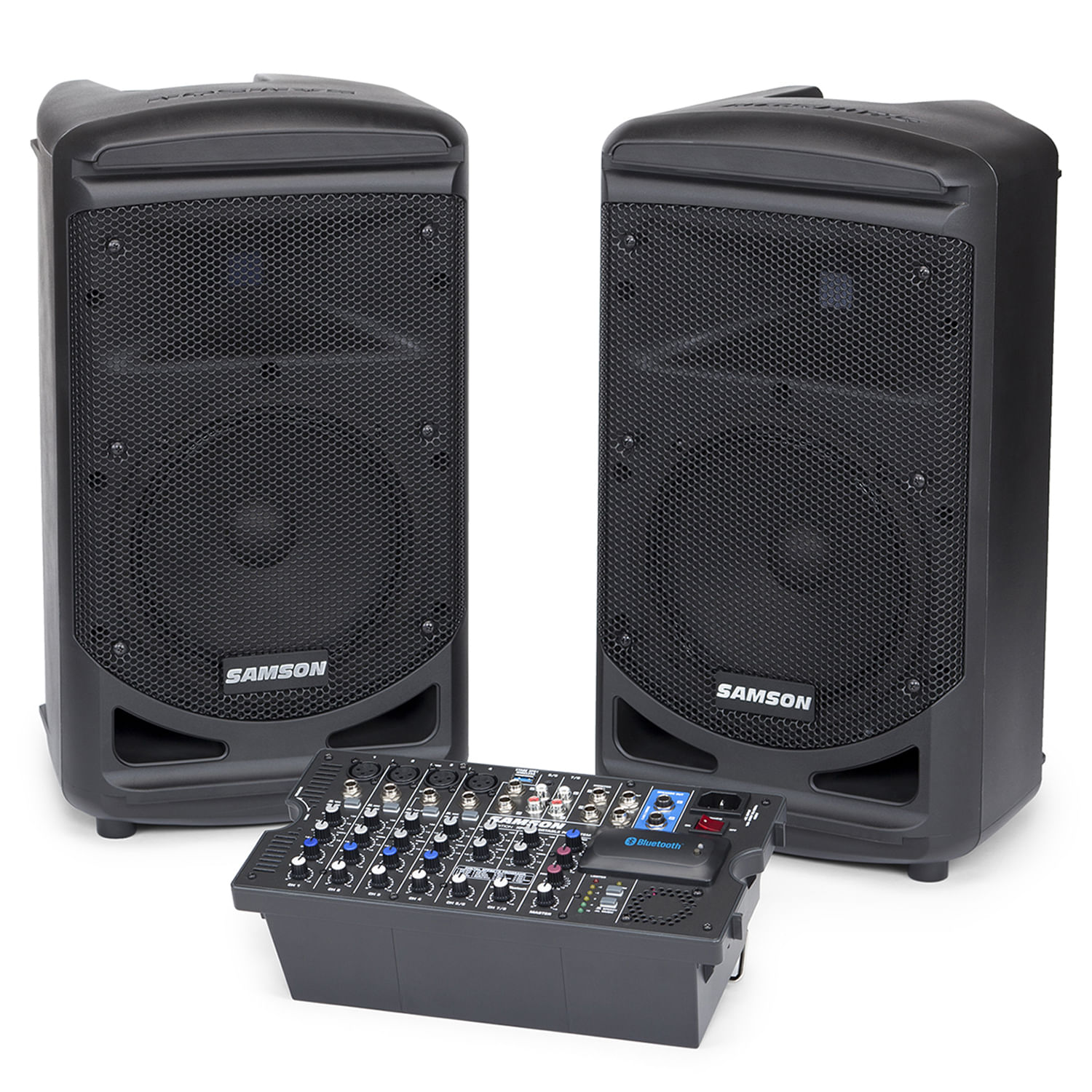 Caja acústica activa Samson XP800 - con Bluetooth - EXPEDITION XP800 GY PACK AUDIO C/BLUETOOTH 800W SAMSON