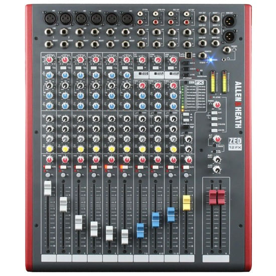 Mixer Allen & Heath ZED12FX USB - con efectos - ZED12FX/X GY MIXER ANALOGO ALLEN & HEATH