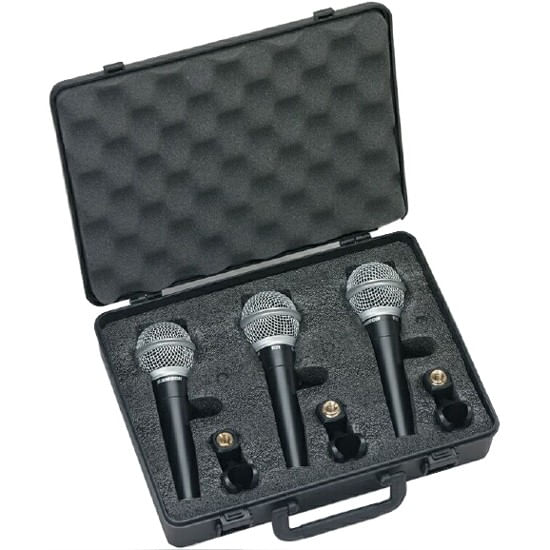 Set Samson de 3 micrófonos dinámicos R21 - R21 SET 3 PACK MICROFONO DINAMICOS SAMSON