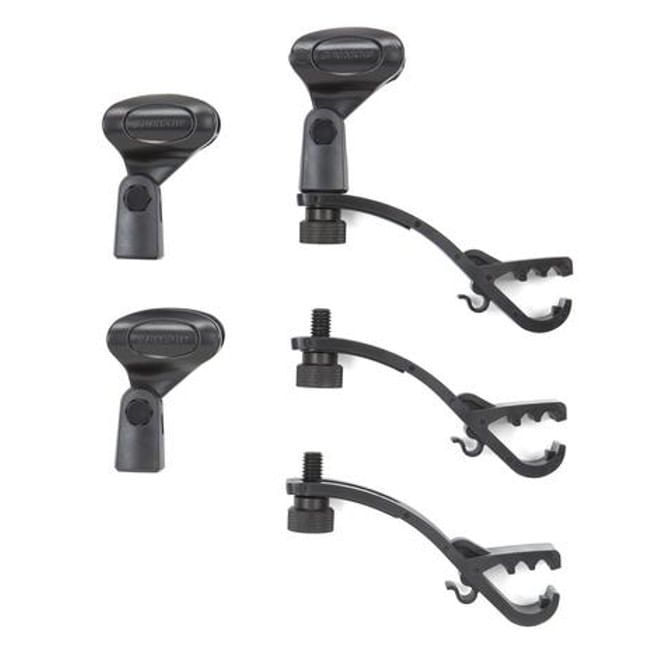 Pack Samson de soportes para micrófono DMC200 - 3 piezas - DMC200 BK SOPORTE MICROFONO SET PINZAS 3 SAMSON