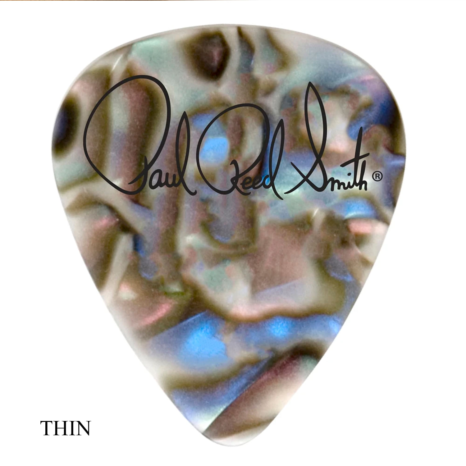 Pack de 12 uñetas PRS Abalone Shell THIN - CELLULOID PACK UÑETAS 12 ABALONE SHELL THIN PRS