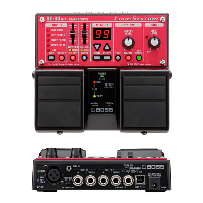 Pedal Boss RC-30 - Loop Station - RC-30 PEDAL EFECTO BOSS