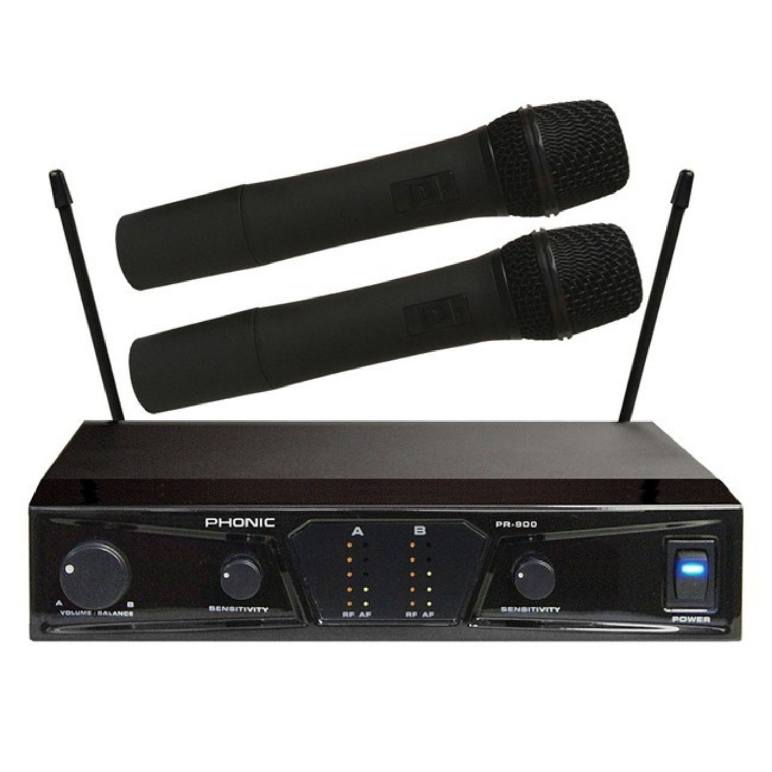 Micrófono inalámbrico de mano PHONIC PR-900M - PR-900M BK MICROFONO INALAMBRICO DE MANO DOBLE PHONIC