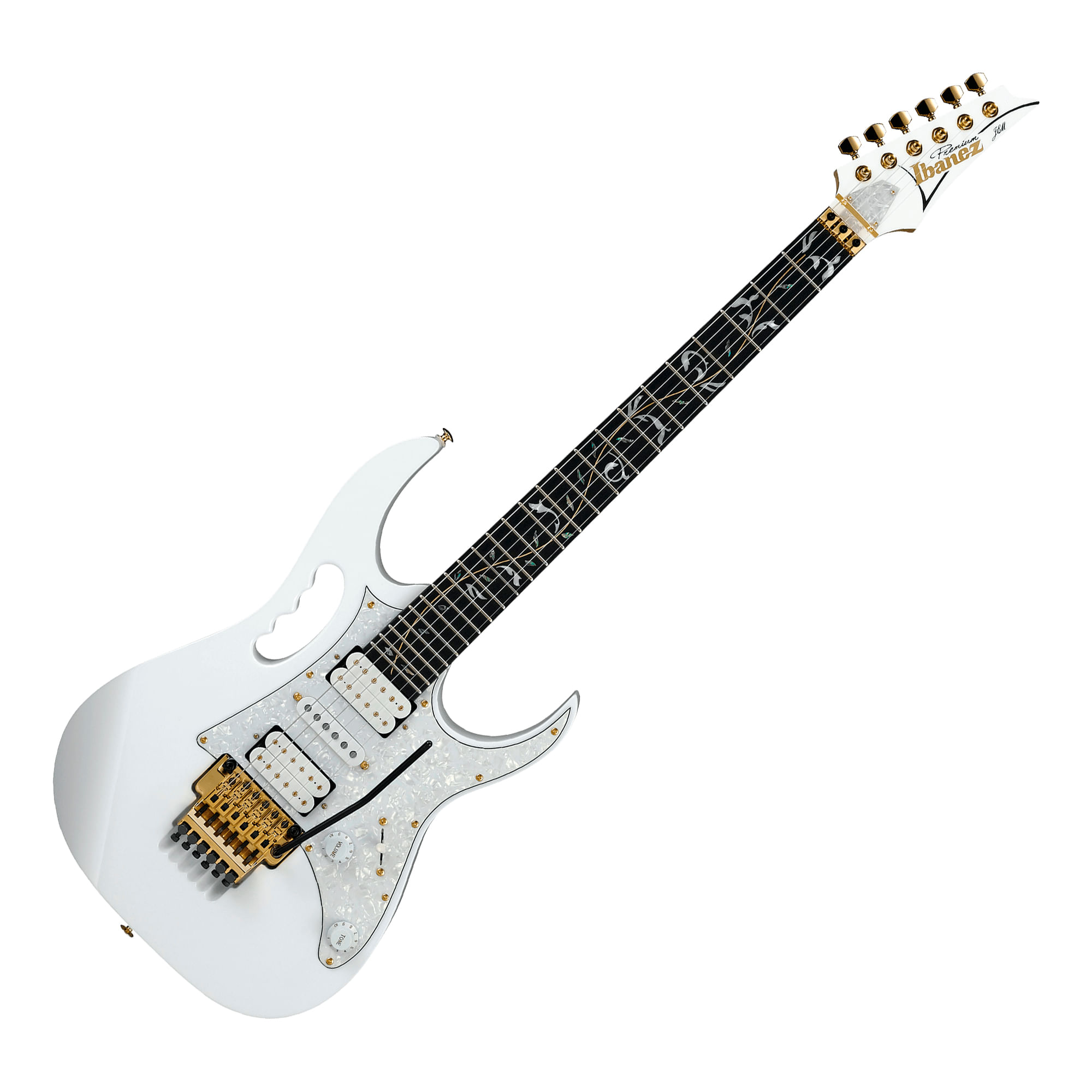Guitarra eléctrica Ibanez JEM7VP Signature Steve Vai - White - JEM7VP WH GUITARRA ELECTRICA IBANEZ