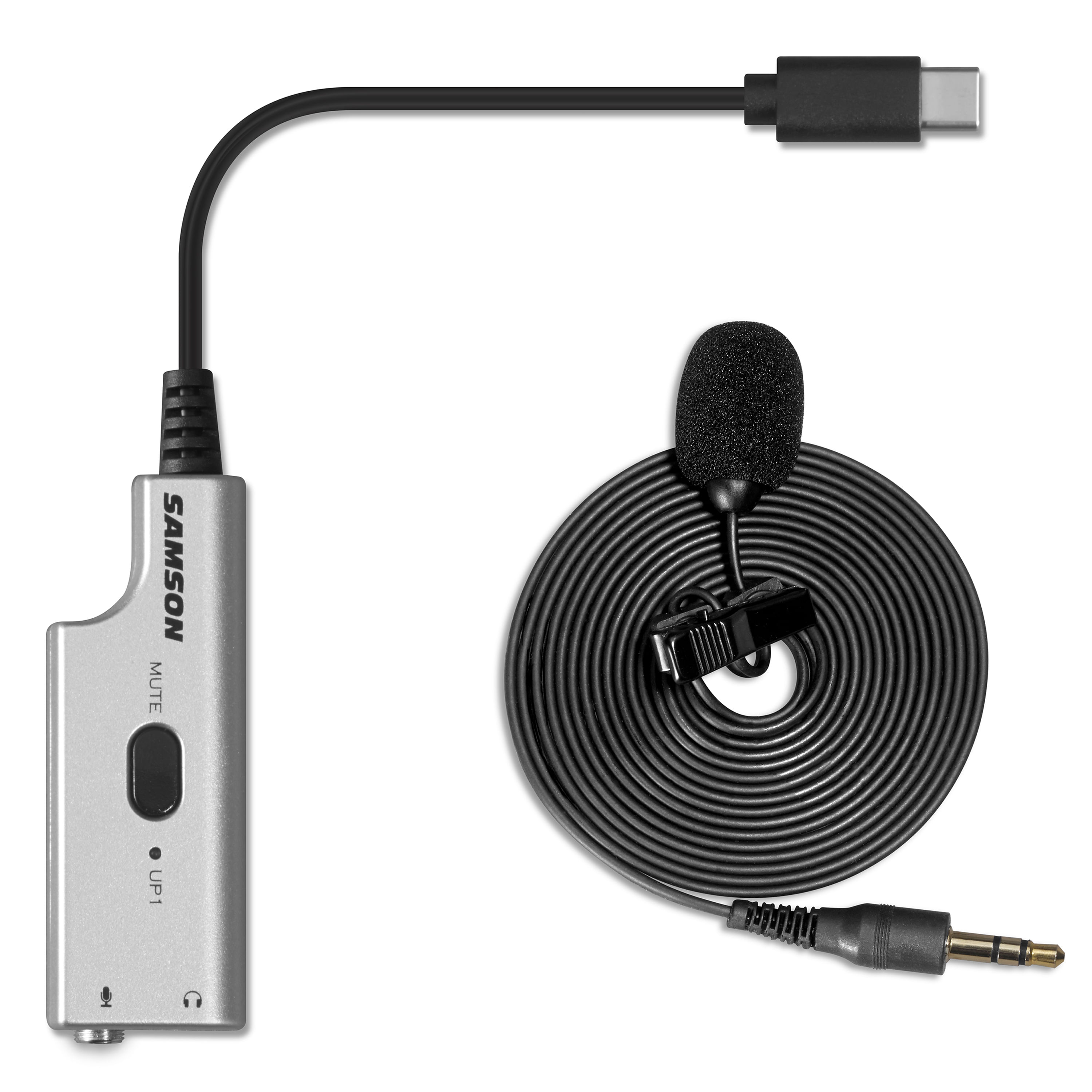 Micrófono lavalier Samson LMU1  USB - LMU1 MICROFONO INALAMBRICO CINTILLO LAVALIER LM8+UP1 SAMSON