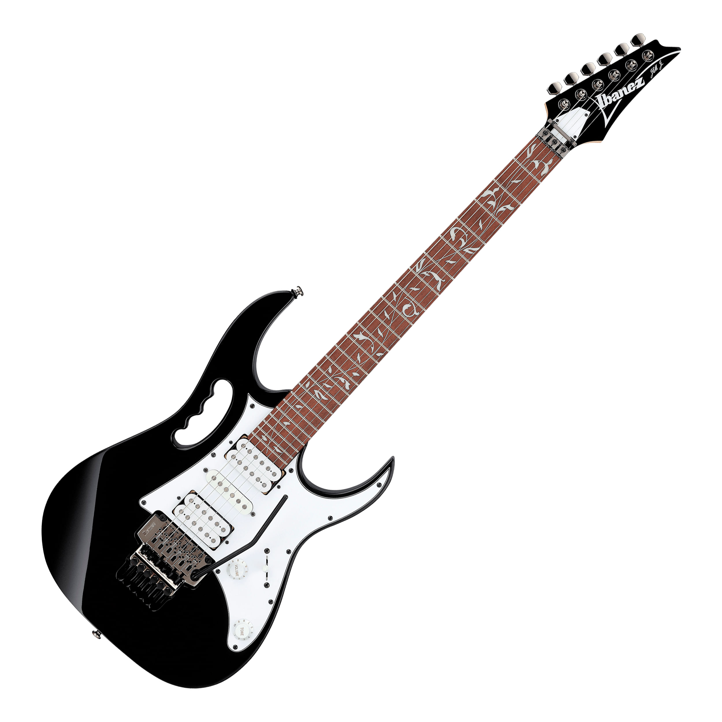 Guitarra eléctrica Ibanez JEMJR Signature Steve Vai - Black - JEMJR BK GUITARRA ELECTRICA IBANEZ