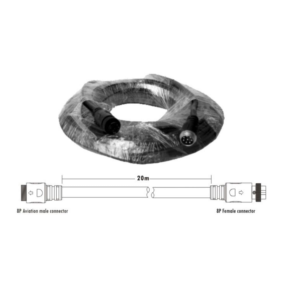 Cable de extensión de aviación de alta densidad ITC TS-20L 20M - TS-20L CABLE ITC
