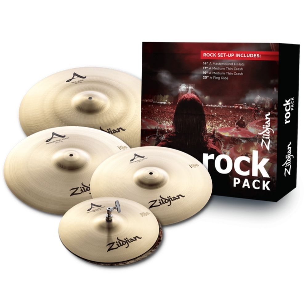 Pack de platillos Zildjian A Rock - A0801R PACK PLATILLOS 14", 17", 19", 20" A ROCK ZILDJIAN