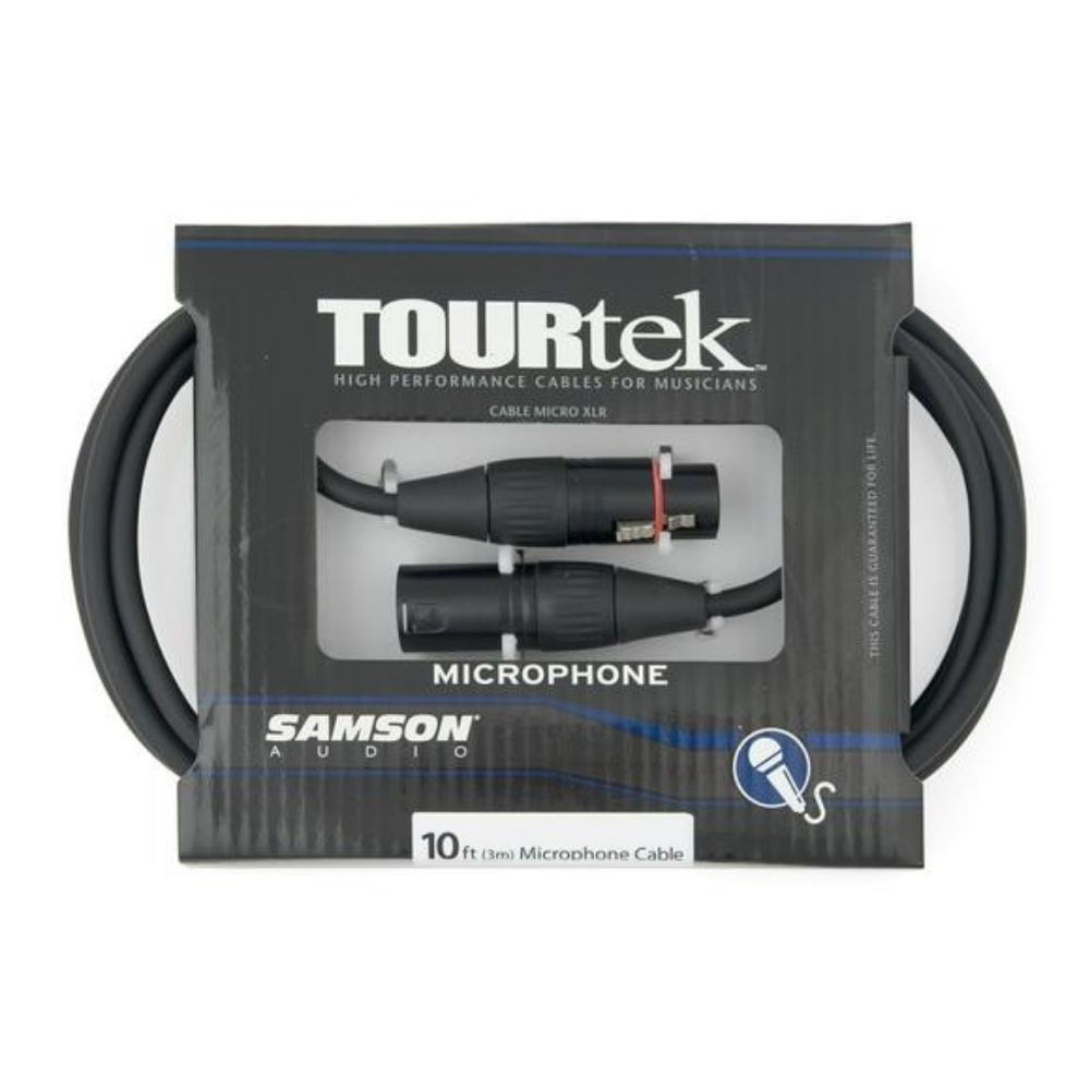 Cable micrófono de 3m XLR Samson Tourtek TM10 - TM10 CABLE MICROFONO 3M XLRF-XLRM SAMSON