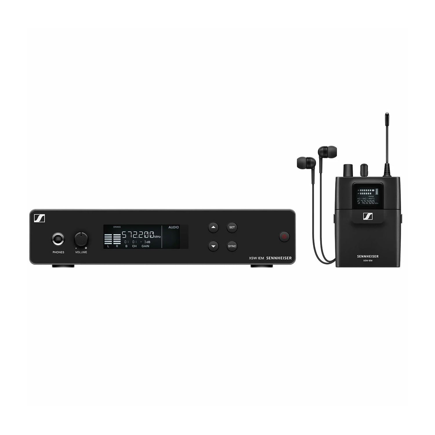 Sistema de monitoreo inalámbrico Sennheiser XSW IEM SET - Banda A - XSW IEM SET SISTEMA INALAMBRICO IN EAR SENNHEISER