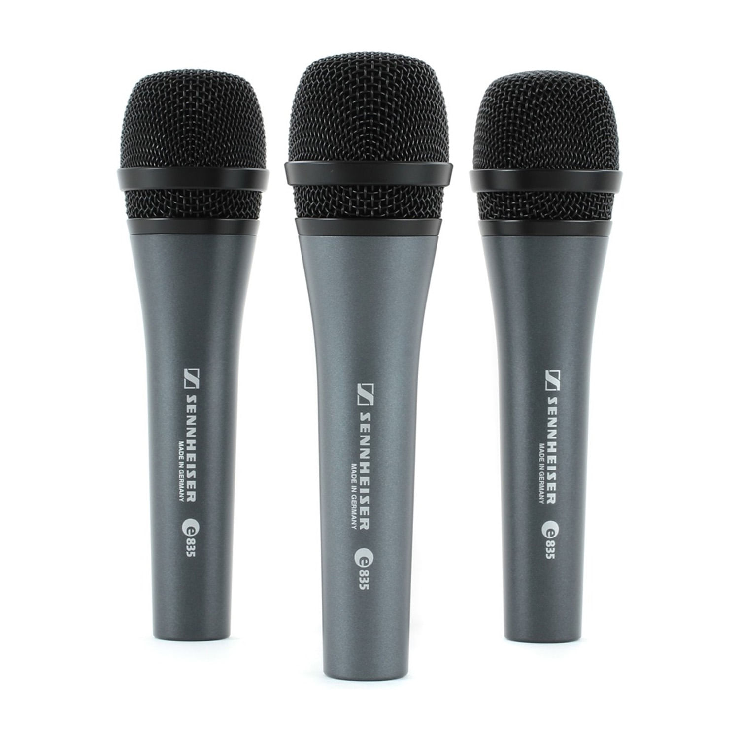 Pack de 3 micrófonos Cardioide Sennheiser e835 - 3-PACK E835 PACK MICROFONO 3 MIC SENNHEISER