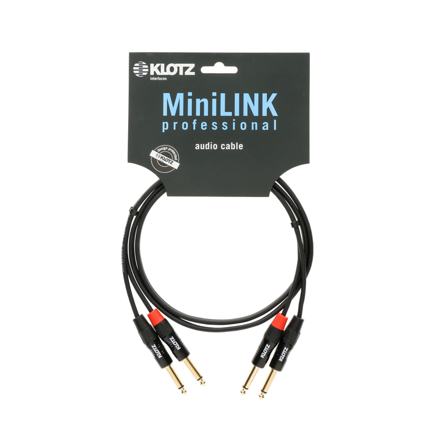Cable de audio Klotz KT-JJ090 90 CM - KT-JJ090 CABLE AUDIO JACK/JACK 90CM KLOTZ