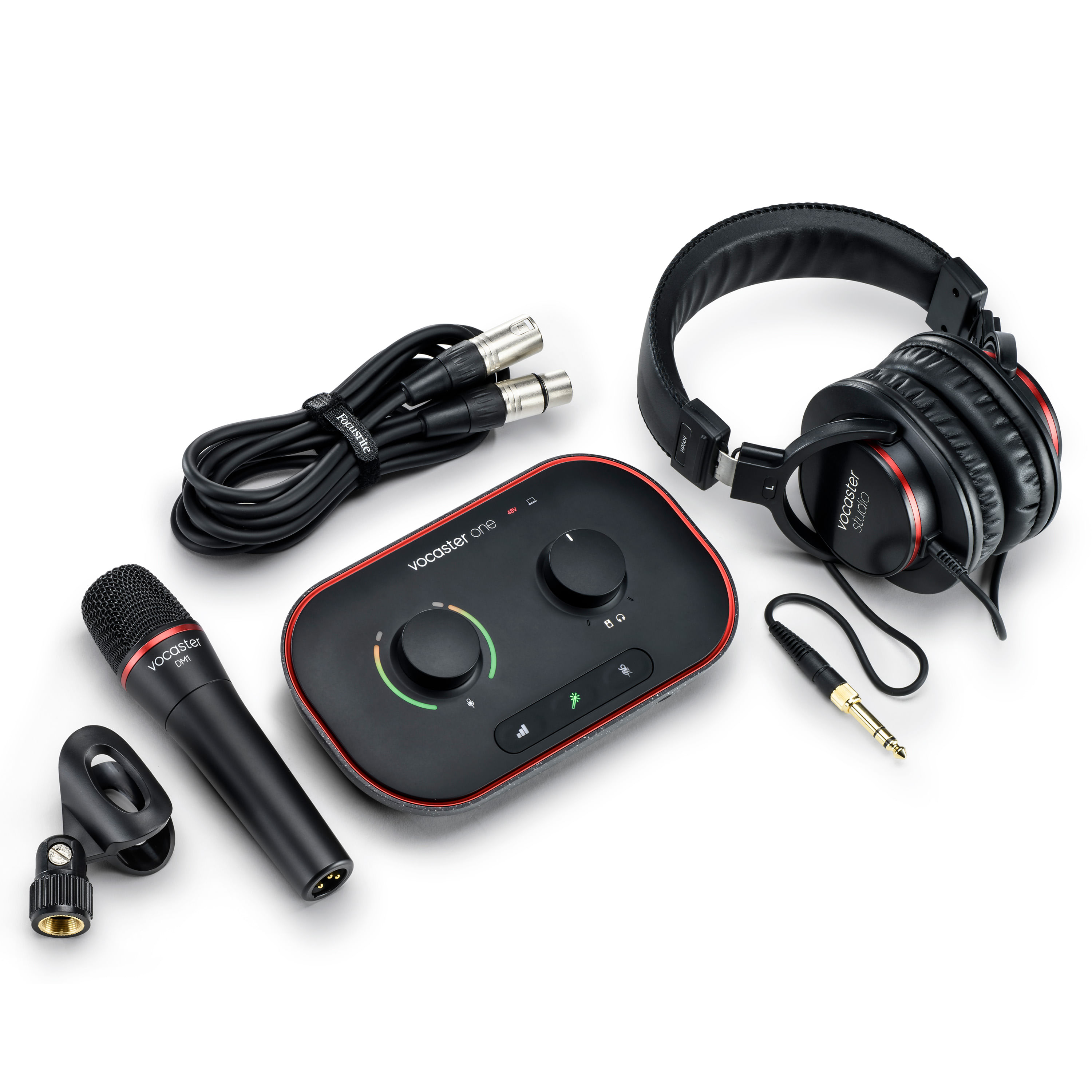 Interfaz de audio Focusrite Vocaster One Studio USB - Podcasts - VOCASTER ONE STUDIO INTERFAZ AUDIO FOCUSRITE