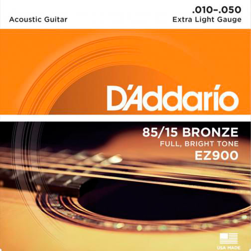 Set de cuerdas Daddario para guitarra folk EZ900 010-050 - EZ900 CUERDAS GUITARRA FOLK 010-050 DADDARIO