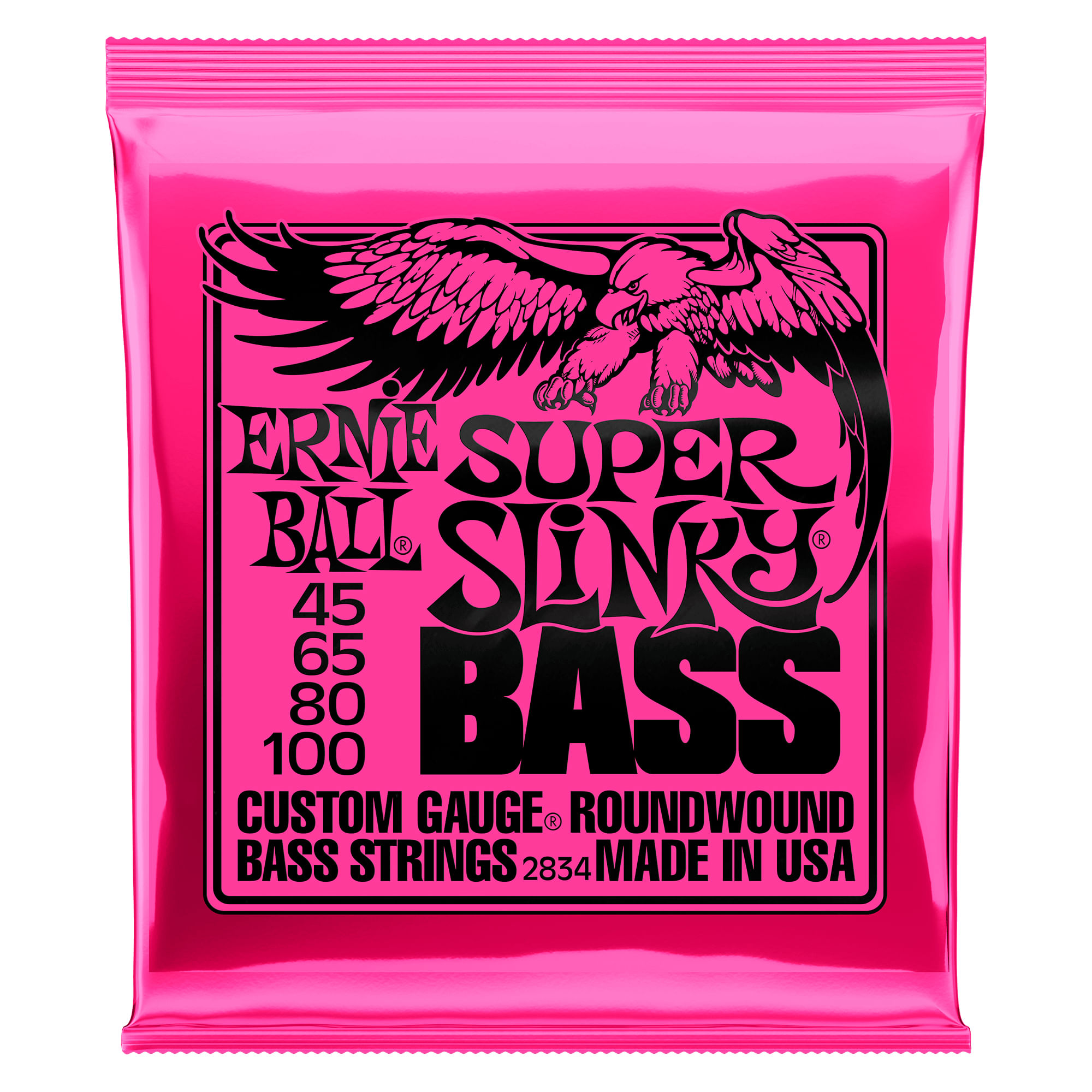 Cuerdas bajo Ernie Ball P02834 BASS SUPER SLINKY - P02834 CUERDAS BAJO ELECTRICO 45/100 ERNIE BALL