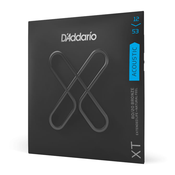 Cuerdas de guitarra acústica D´Addario XTABR1253 Light Coated 12-53 - XTABR1253 CUERDAS GUITARRA FOLK DADDARIO