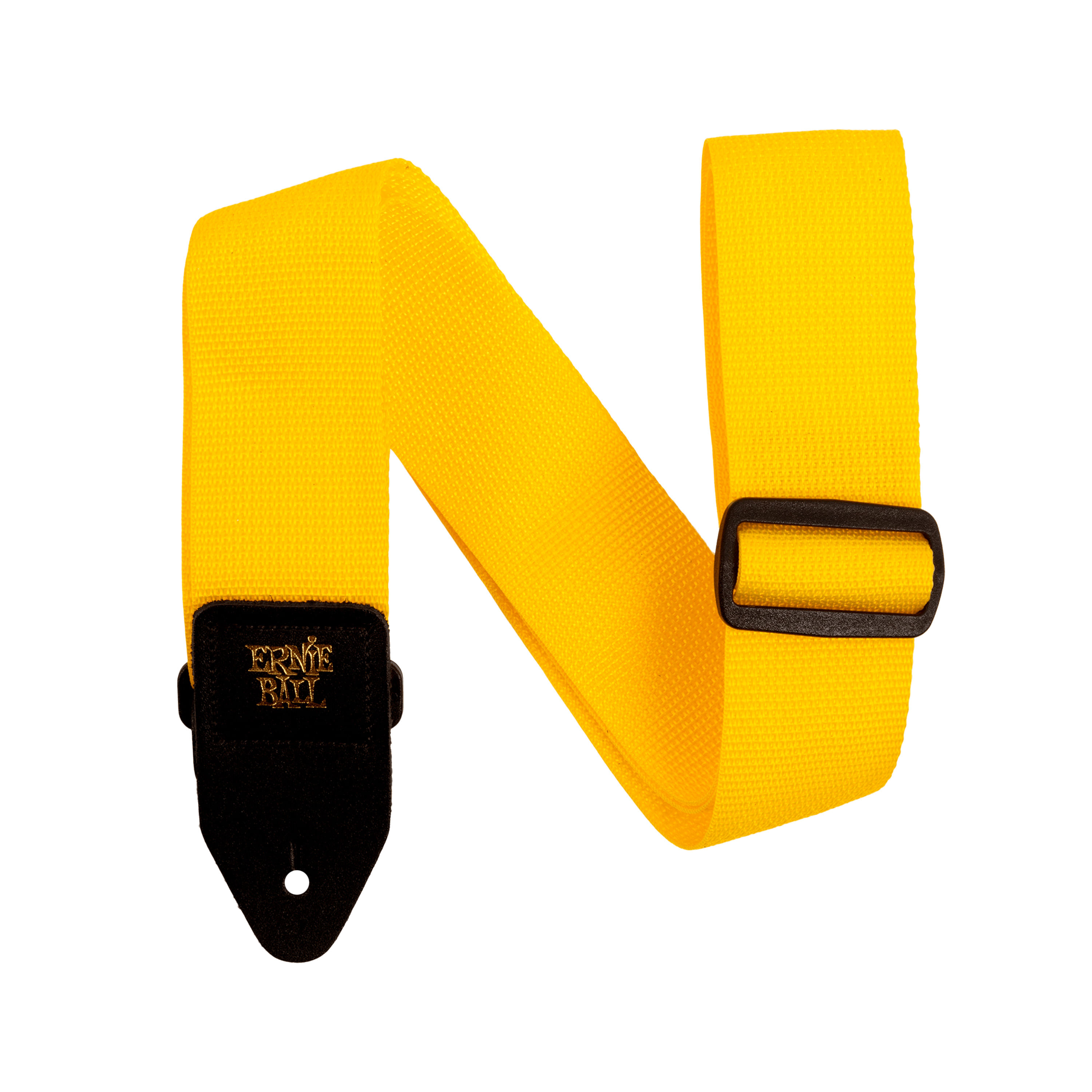 Correa de guitarra Ernie Ball Polypro Yellow - P05351 POLYPRO CORREA GUITARRA YELOW & BLACK ERNIE BALL