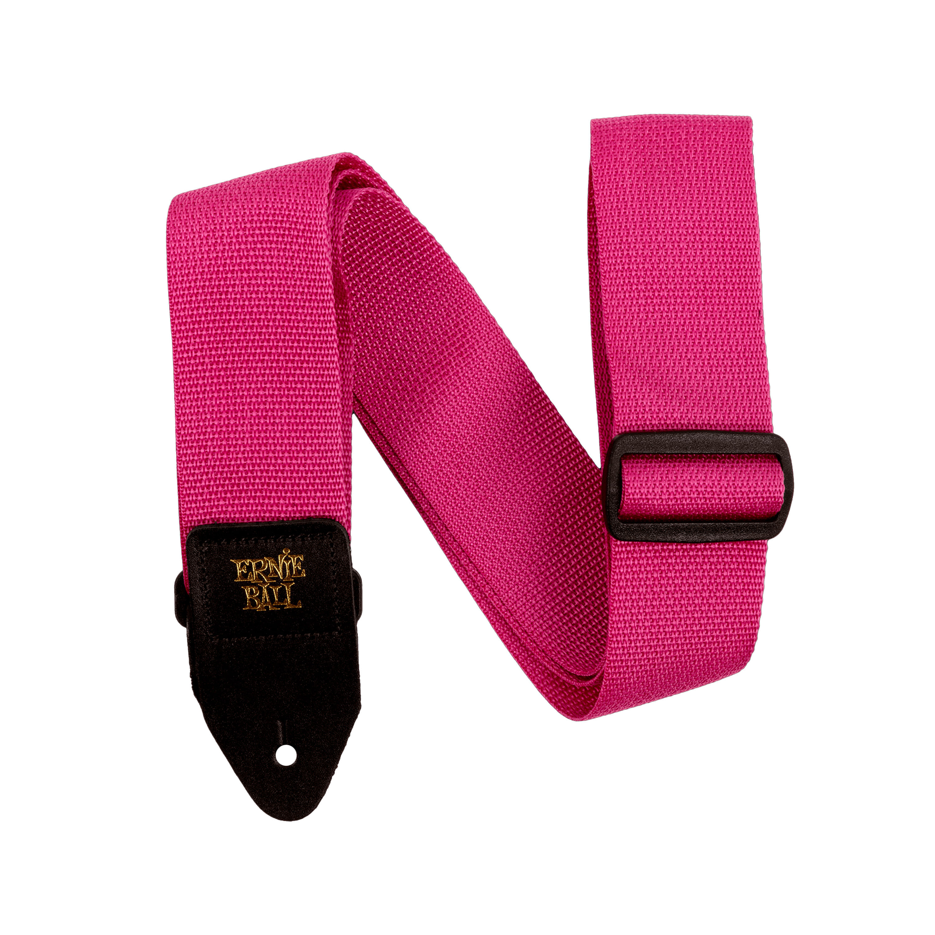 Correa de guitarra Ernie Ball Polypro Raspberry - P05355 POLYPRO CORREA GUITARRA RASPBERRY & BLACK ERNIE BALL