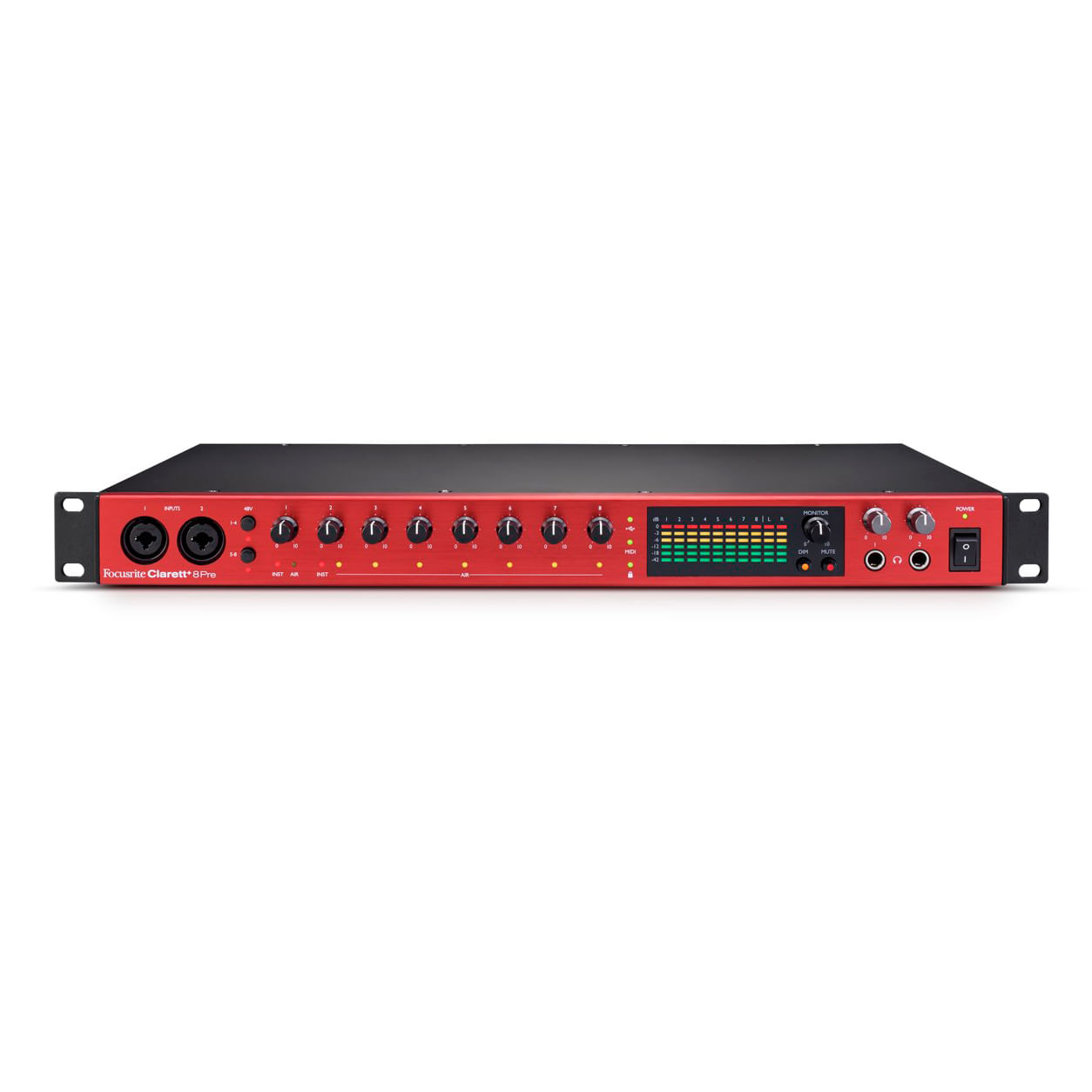 Clarett+ 8Pre Focusrite Interfaz de Audio - CLARETT + 8PRE PREAMPLIFICADOR MIC FOCUSRITE
