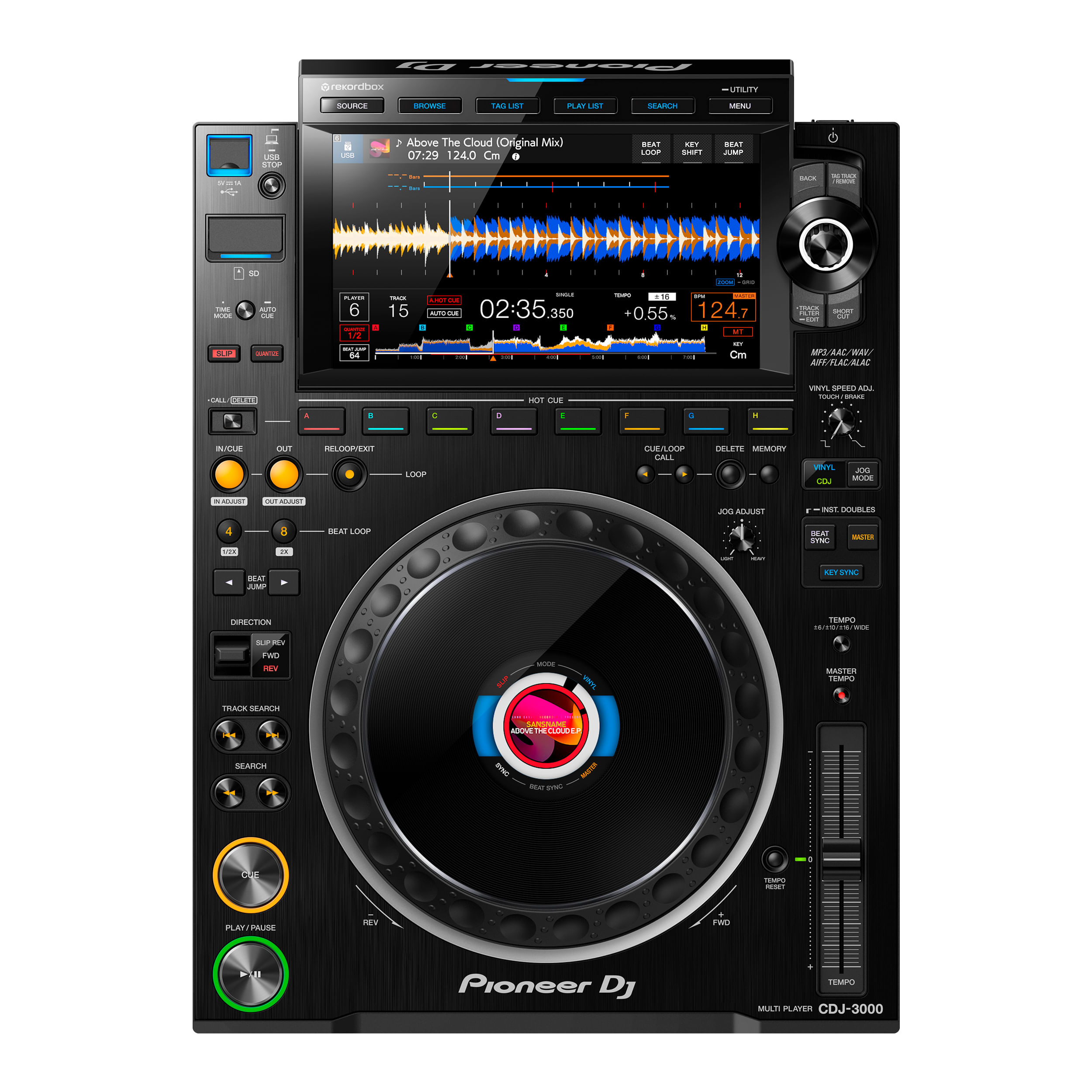 Reproductor Dj Multiplayer Pioneer Dj CDJ-3000 - CDJ-3000/UXJCB BK REPRODUCTOR MEDIA Pioneer DJ
