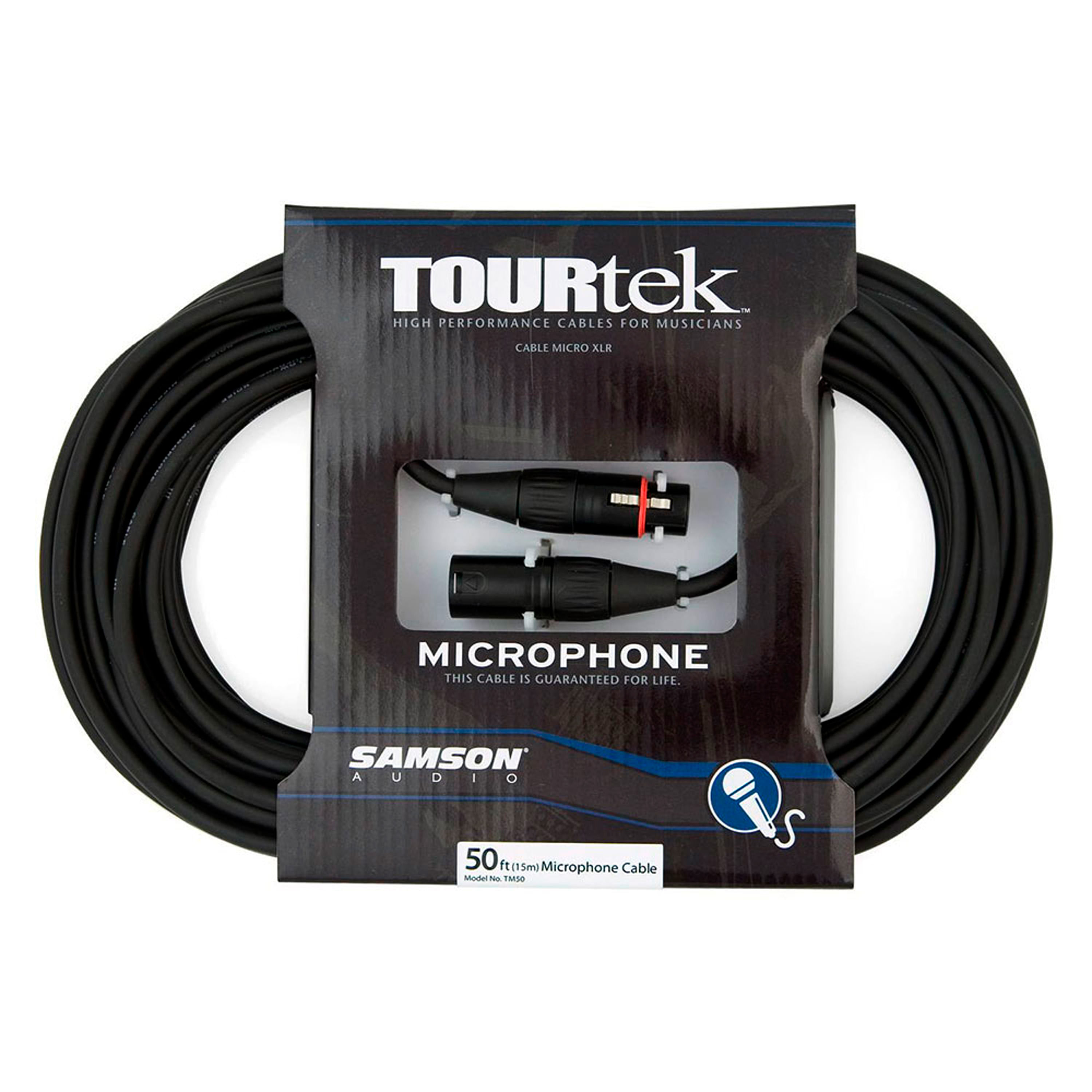 Cable de micrófono Samson TM50 15 metros - TM50 BK CABLE MICROFONO 15M SAMSON