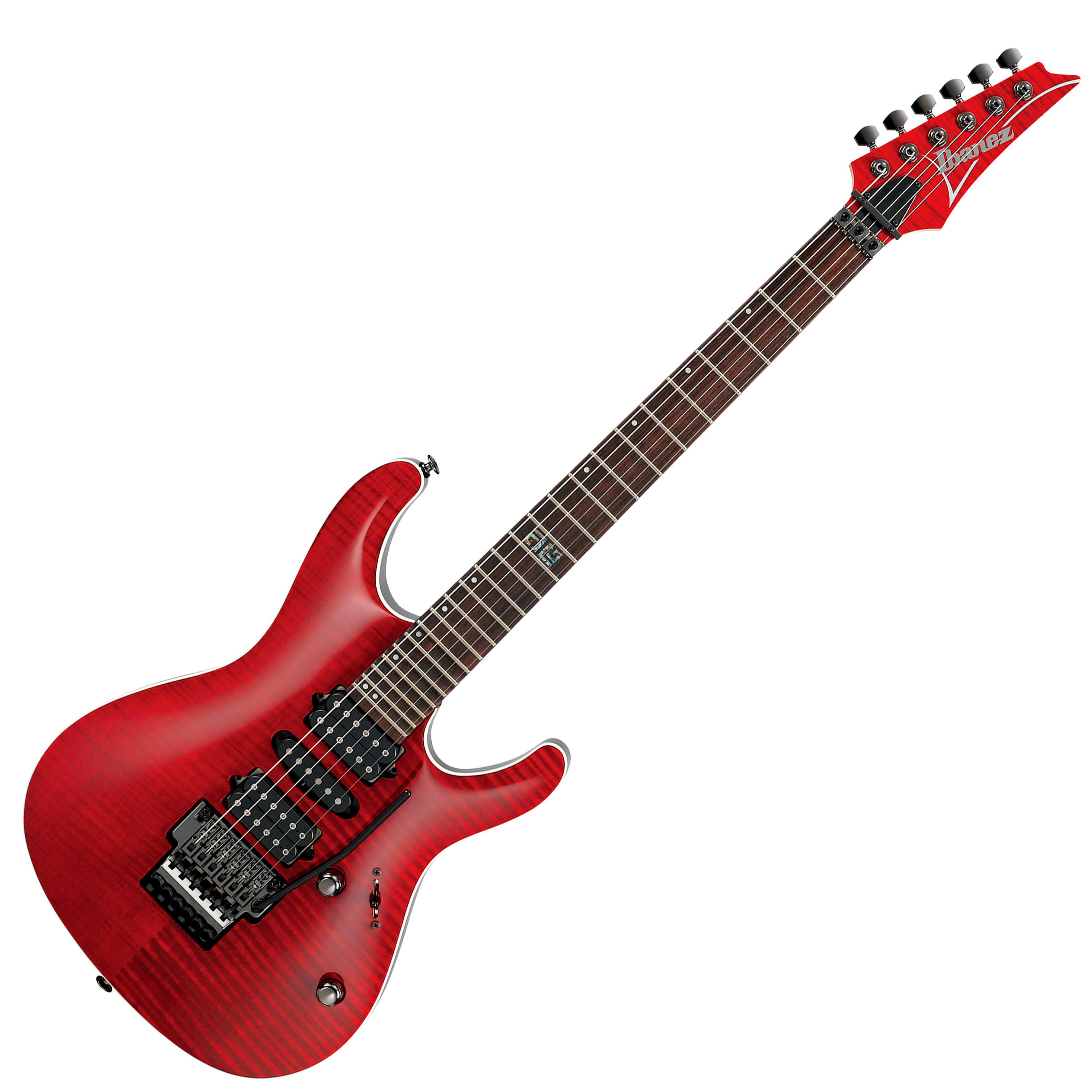 Guitarra eléctrica Ibanez KIKO100 Transparent Ruby Red con case - KIKO100 TRR GUITARRA ELECTRICA C/CASE IBANEZ