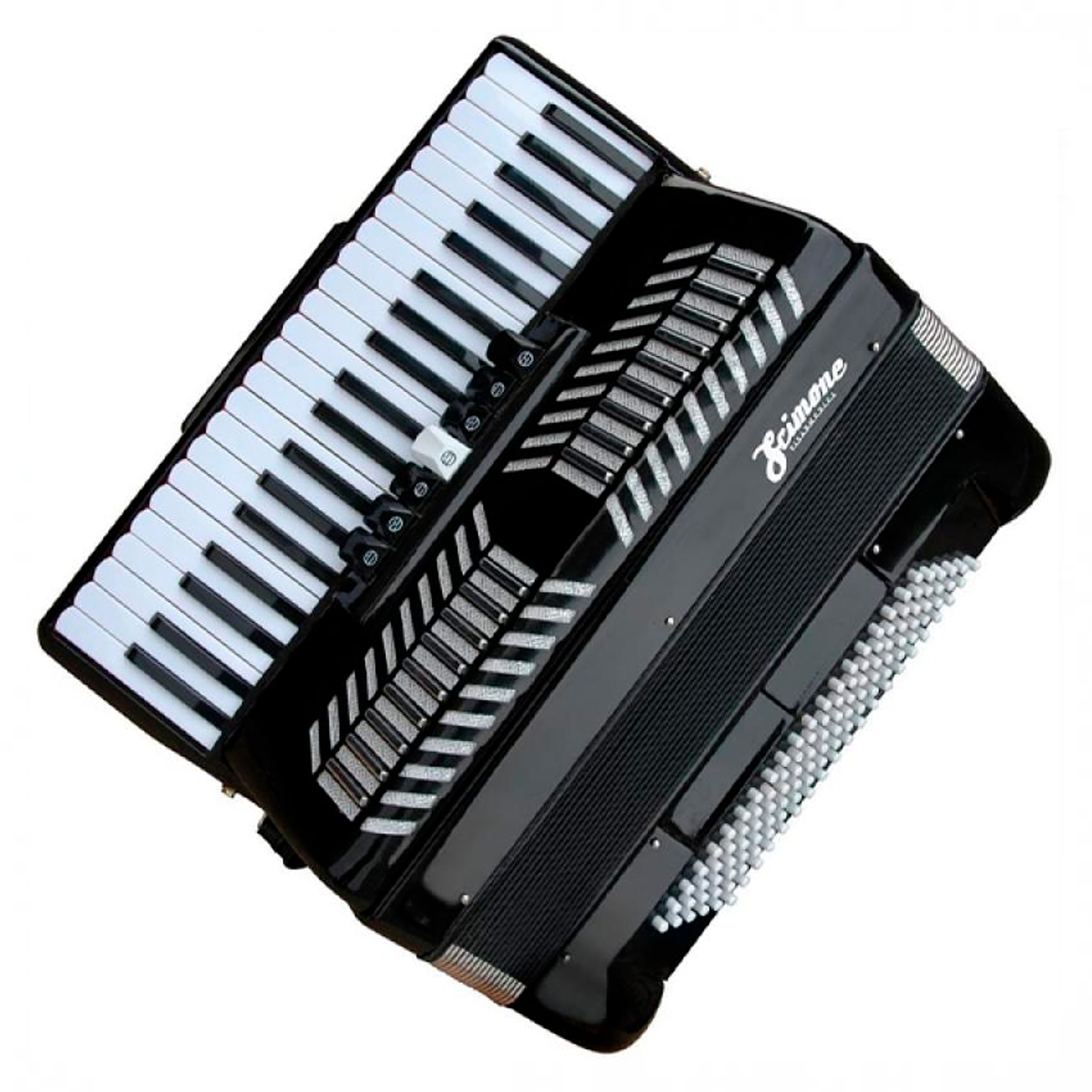 Acordeón Scimone L1311 41K 120 bajos - Black - L1311A 41K BK ACORDEON 120 BAJOS C/CASE SCIMONE