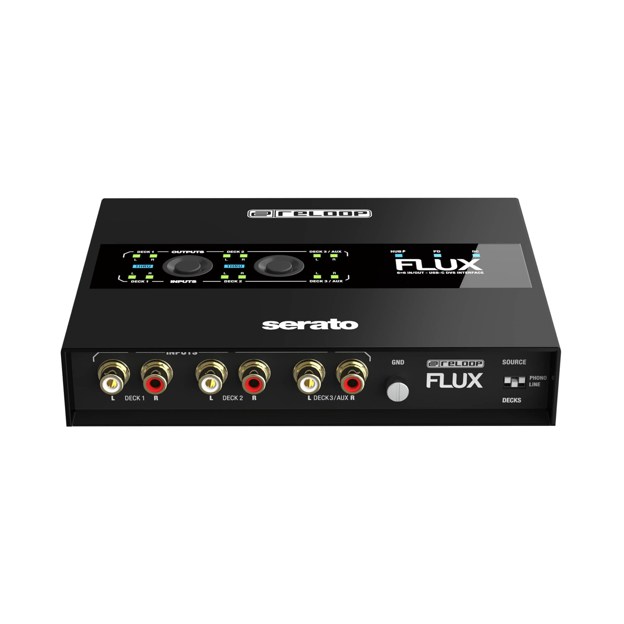 Interfaz Dj DVS Reloop Flux Serato - FLUX INTERFAZ DJ DVS PARA SERATO DJ PRO RELOOP