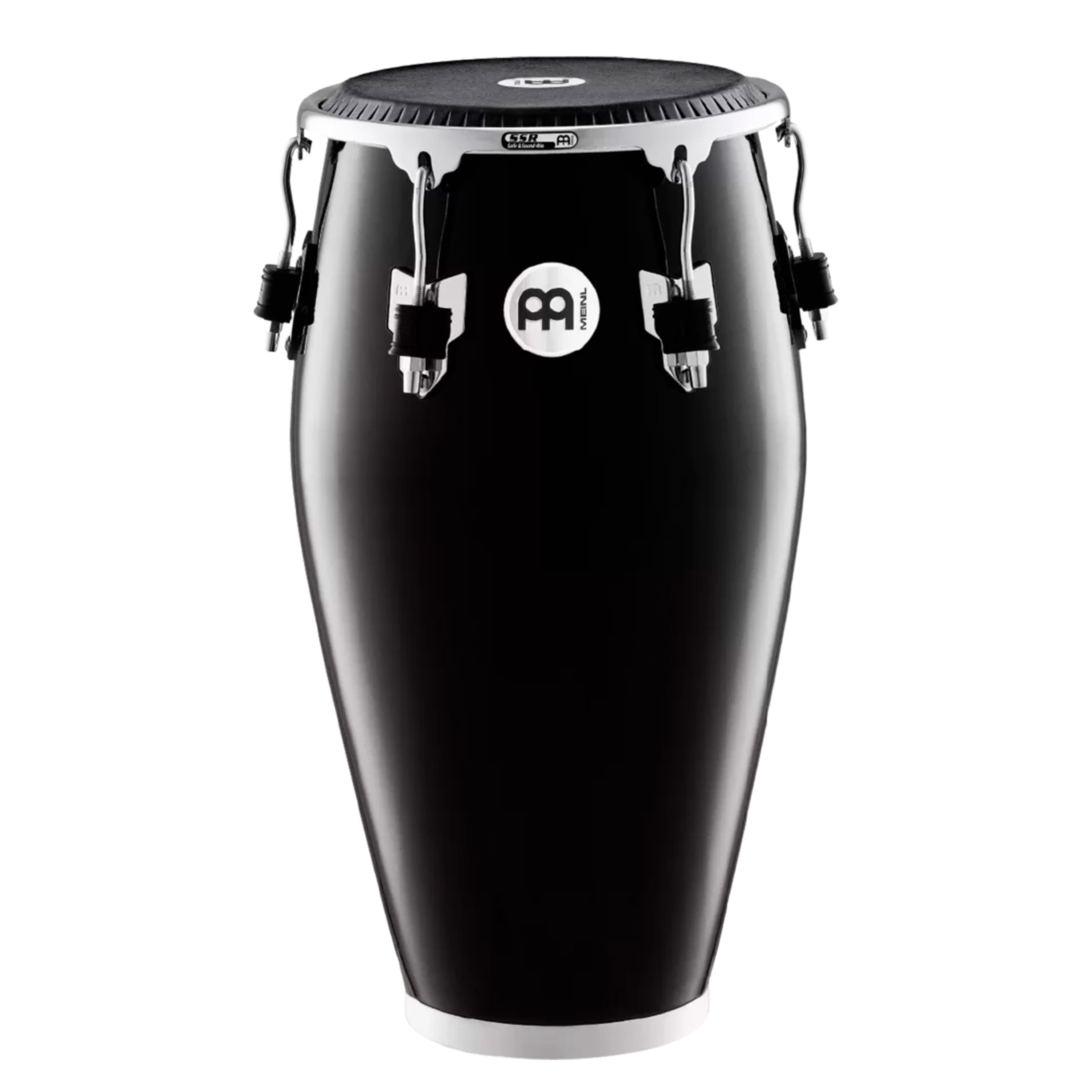 Conga Meinl Fibercraft Series FCR1134BK 11.75″ - Black - FCR1134BK CONGA FIBERCRAFT SERIES 11 3/4'' CON PARCHE REMO BLACK CALFSKIN SKYNDEEP MEINL