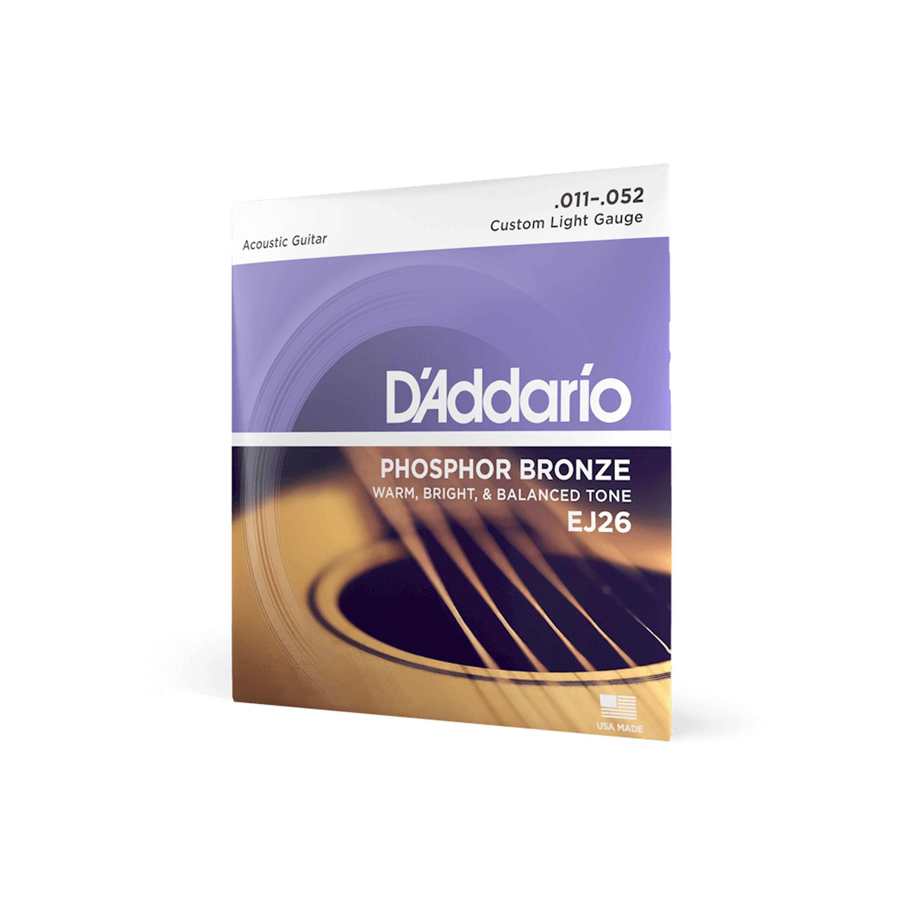 Set de cuerdas de Phosphor Bronze D'addario EJ26 Custom Light - EJ26 CUERDAS GUITARRA CLASICA BRZ CST LITE DADDARIO