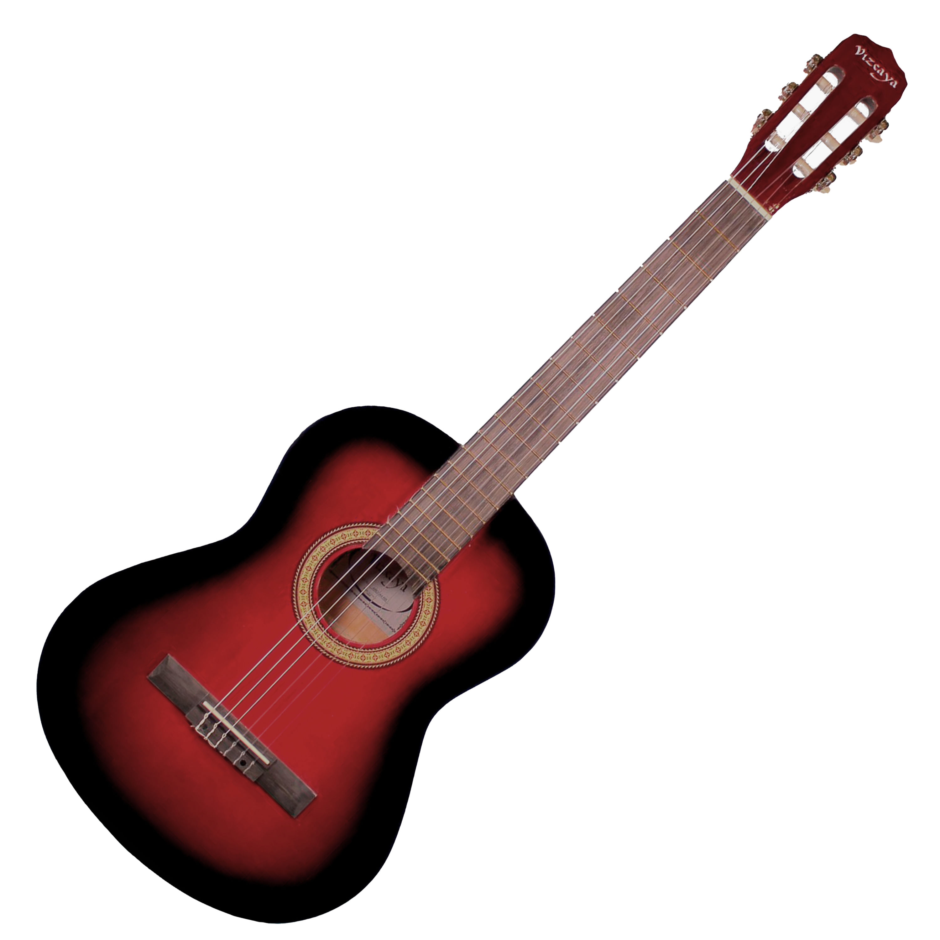 Guitarra Clásica Vizcaya 4/4 ARCG44 RBT - Red Burst - ARCG44 RBT GUITARRA ACUSTICA NYLON 39" VIZCAYA