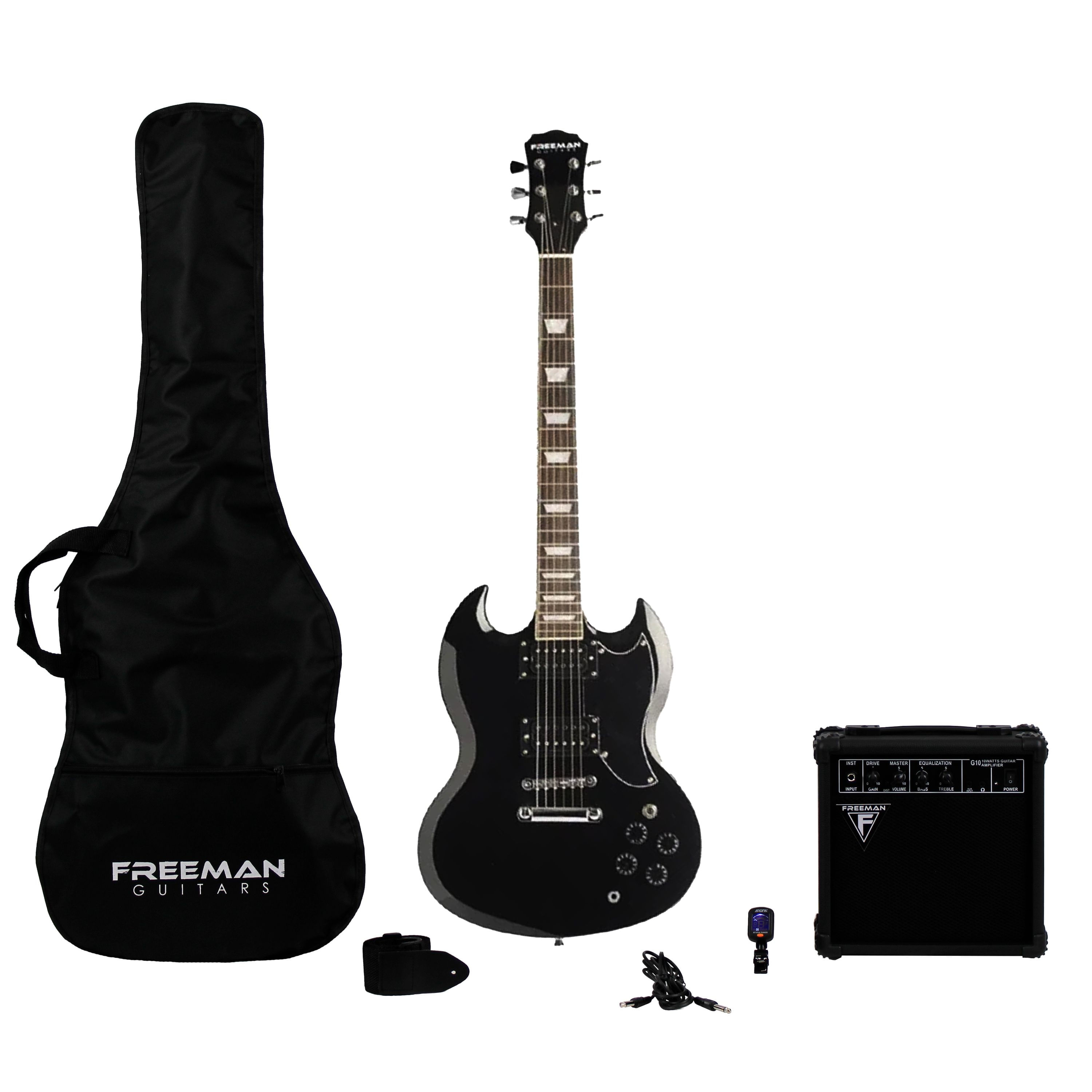 Pack de guitarra eléctrica Freeman Full Rock Viper - Black - FULL ROCK VIPER BK PACK GUITARRA ELECTRICA FREEMAN