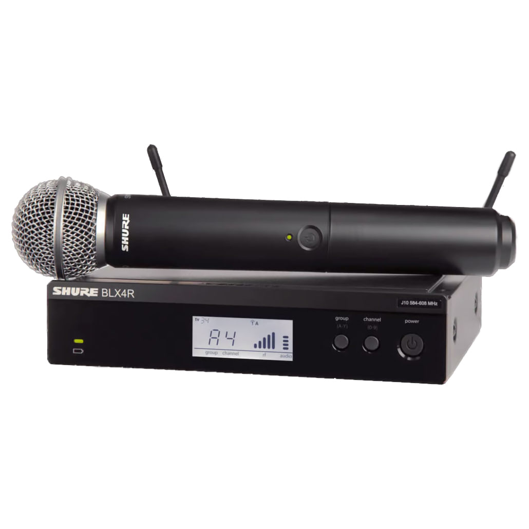 Sistema Inalámbrico Montable en Rack Shure BLX24R/SM58-J11 - BLX24R/SM58-J11 MICROFONO INALAMBRICO DE MANO SHURE