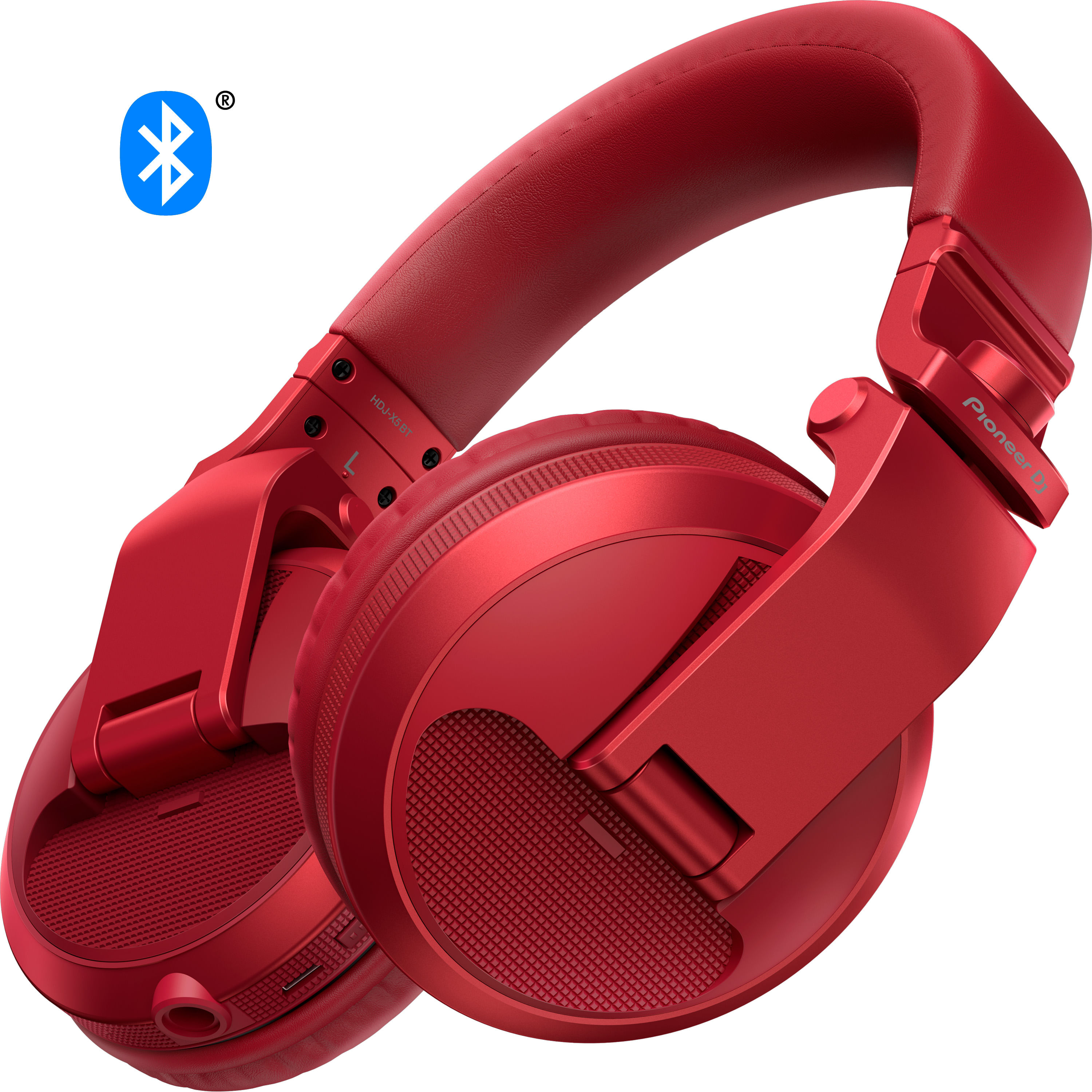 Audífonos Dj Pioneer DJ HDJ-X5BT R color rojo - HDJ-X5BT R AUDIFONOS DJ BT Pioneer DJ