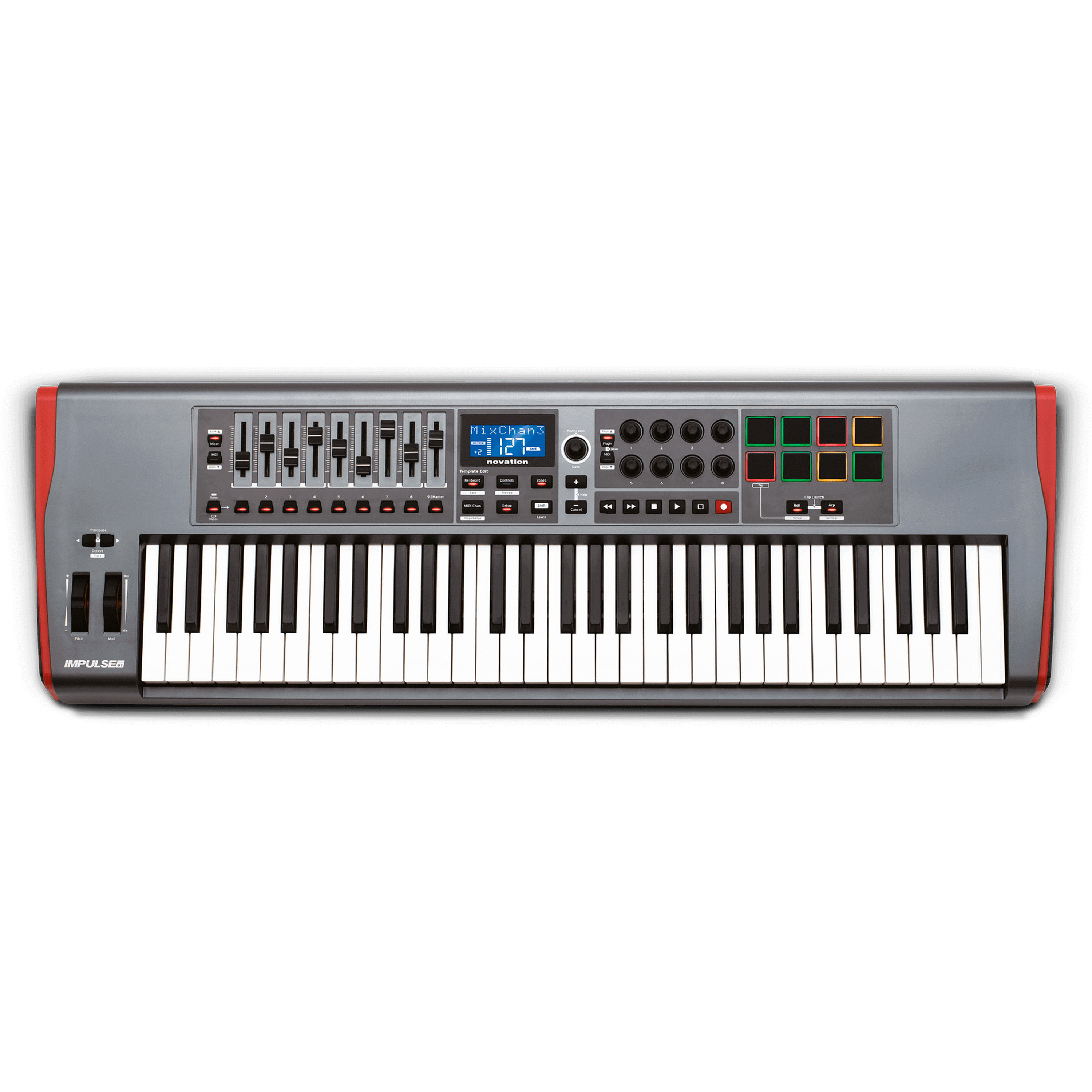 Controlador Novation Impulse 61 - IMPULSE 61 TECLADO CONTROLADOR NOVATION
