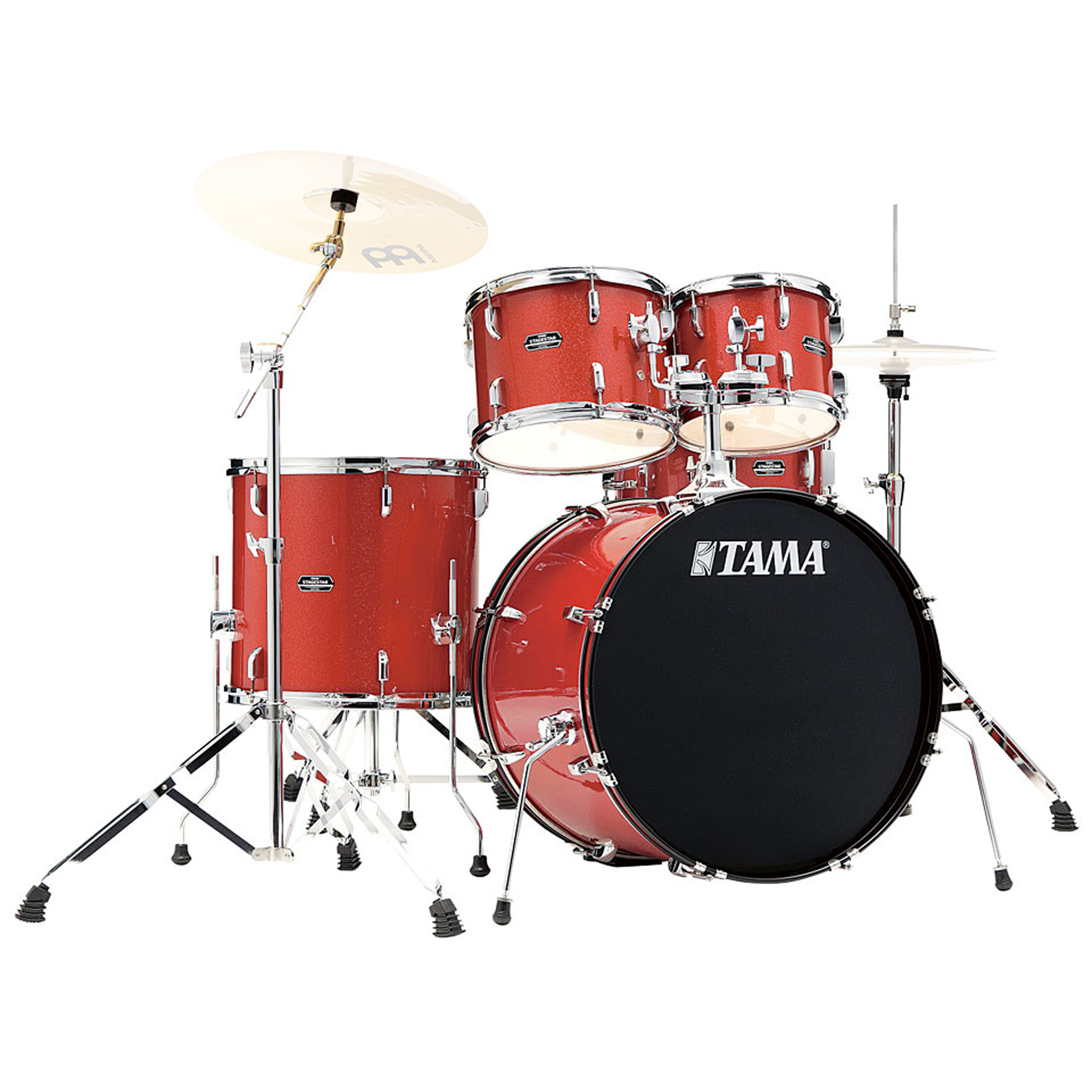 Batería acústica Tama Stagestar ST52H6 5 piezas Candy Red Sparkle - ST52H6 CDS BATERIA STAGESTAR TAMA