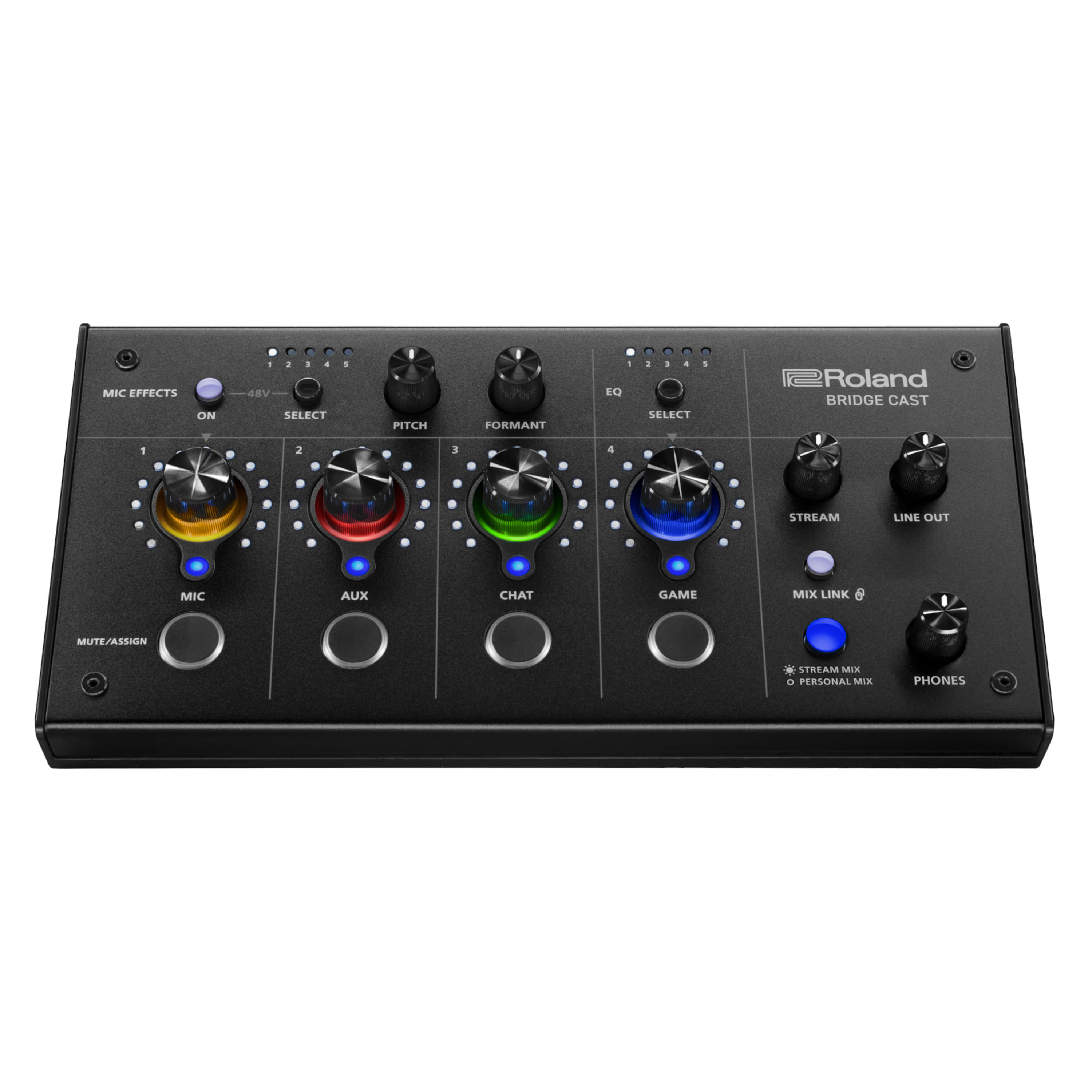 Mixer gamer Roland Bridge Cast - BRIDGECAST MIXER CAST DUAL BUS GAMING AUDIO ROLAND