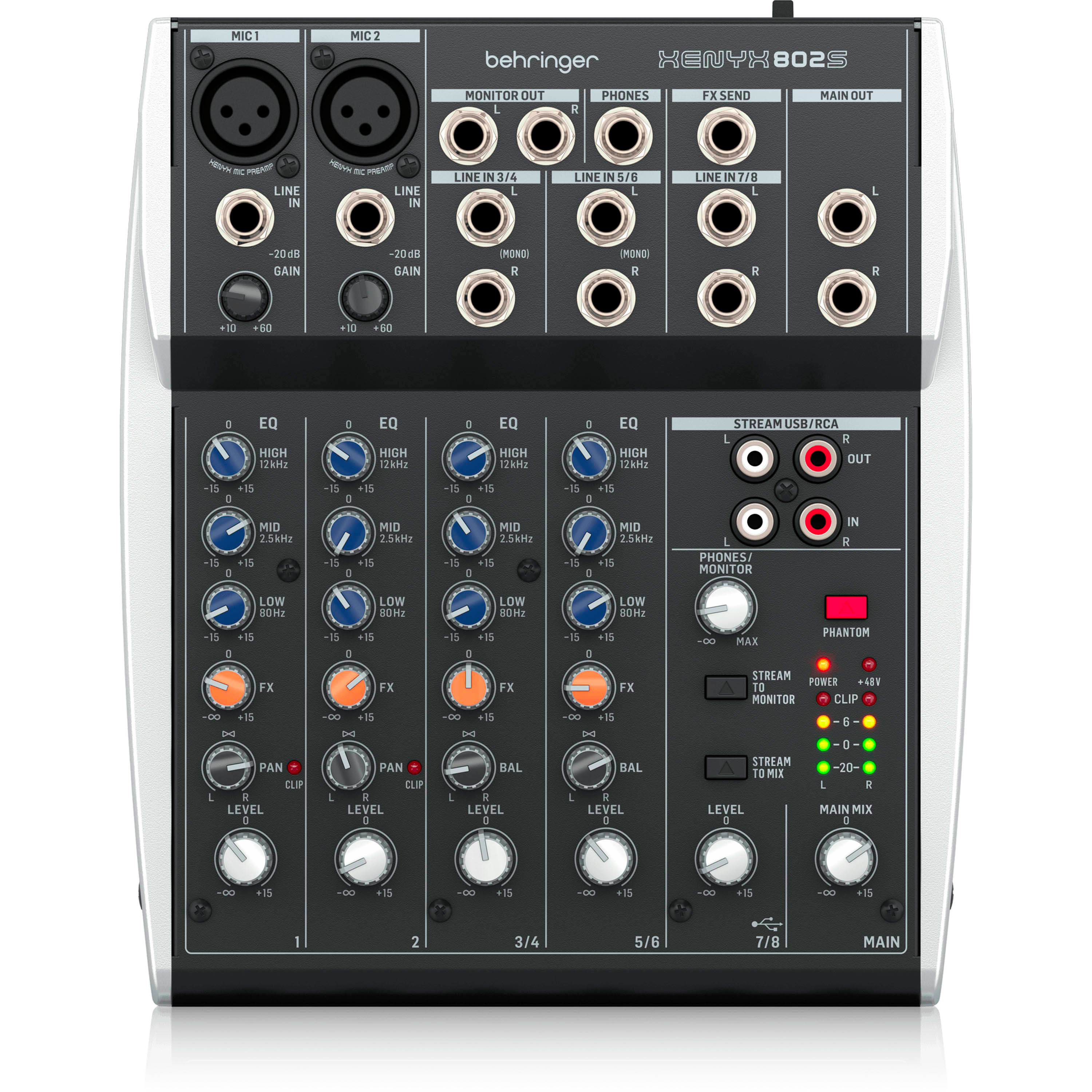 Mixer Behringer XENYX 802S - XENYX 802S MIXER BEHRINGER