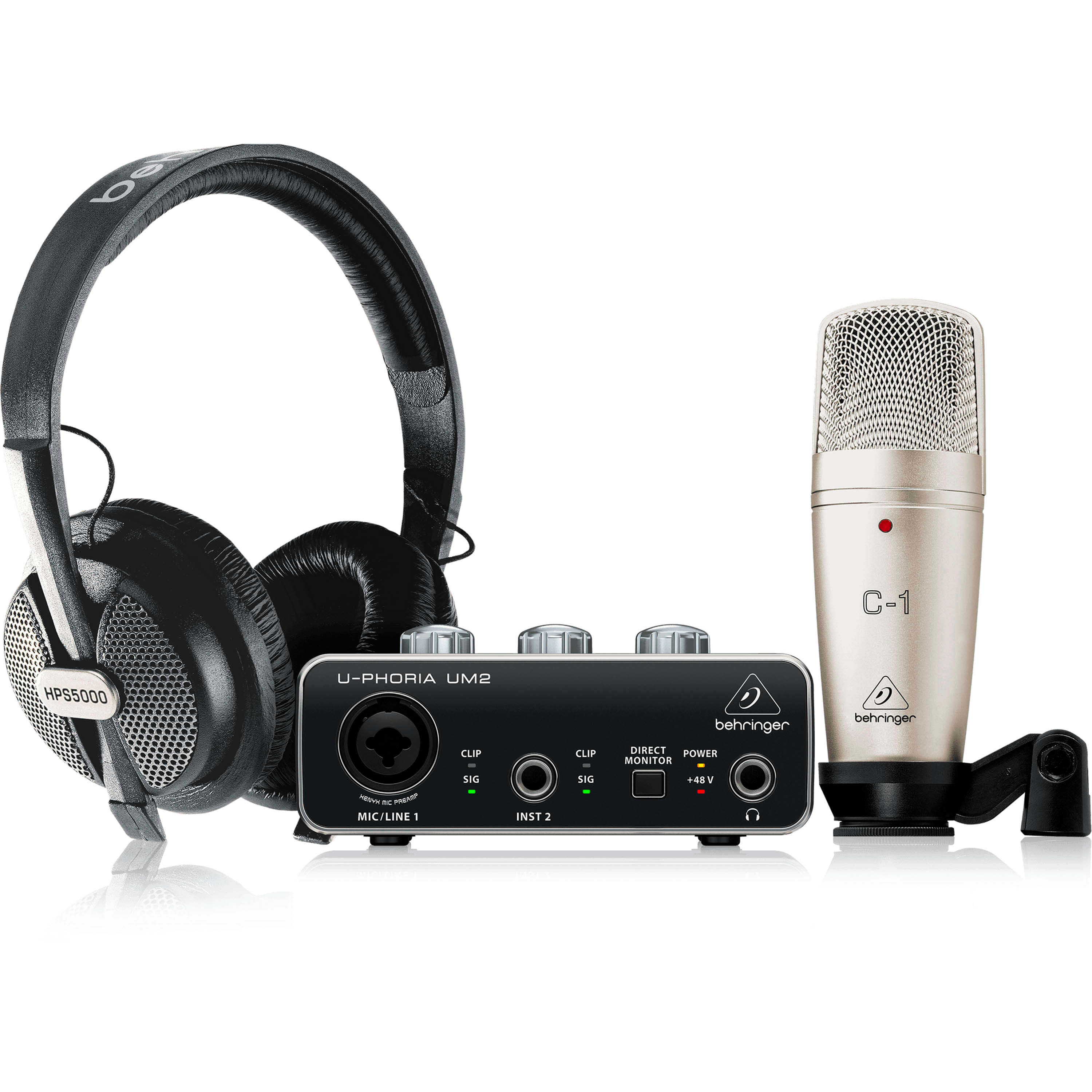 Pack Interfaz de audio Behringer U-Phoria Studio - U-PHORIA STUDIO INTERFAZ AUDIO BEHRINGER