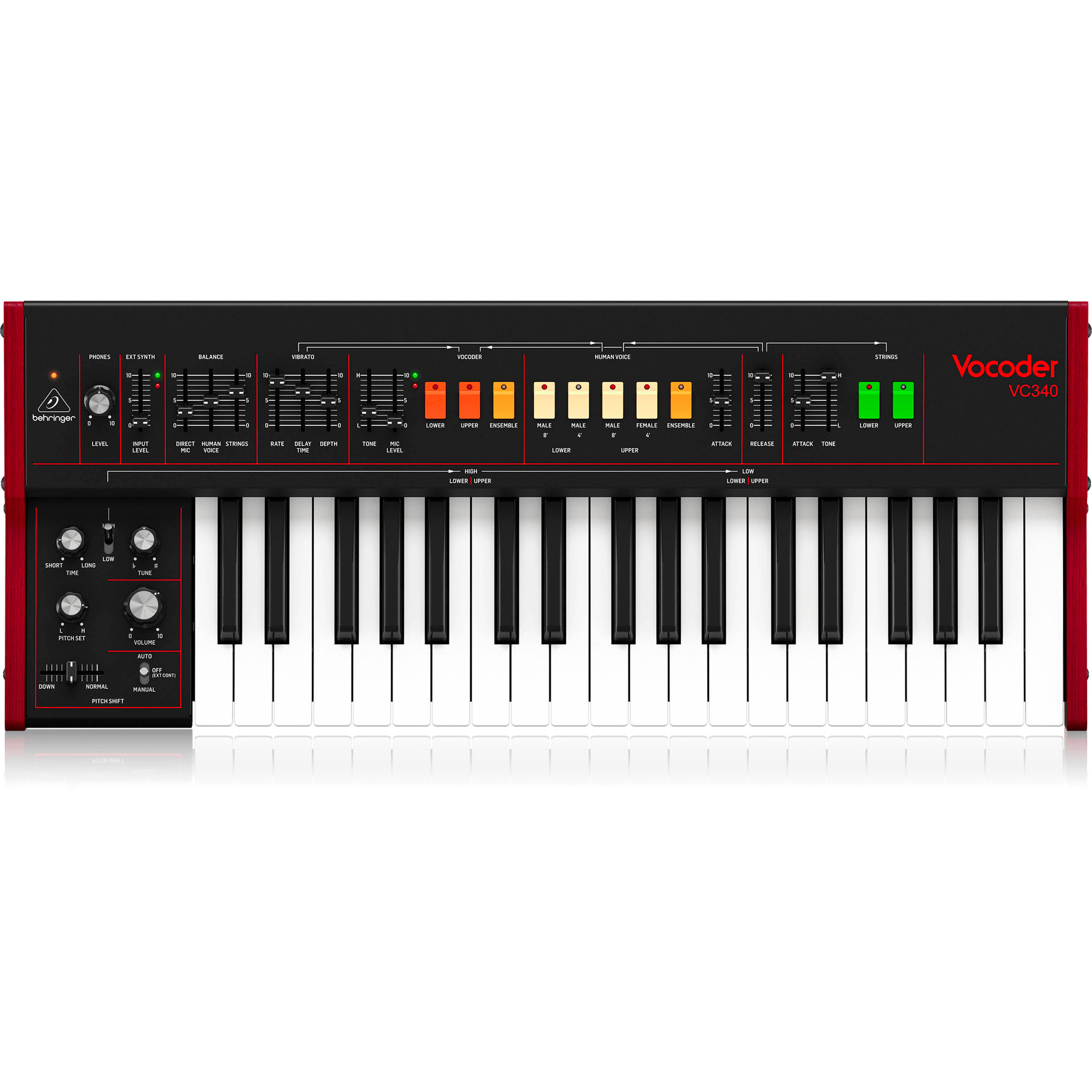 Sintetizador vocoder Behringer Vocoder VC340 - VOCODER VC340 SINTETIZADOR BEHRINGER