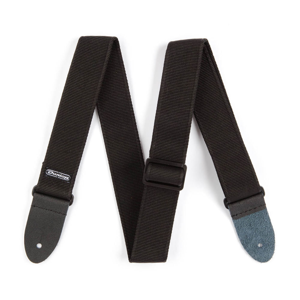 Correa para guitarra o bajo Dunlop D3809BK color negro - D3809BK CORREA GUITARRA DUNLOP