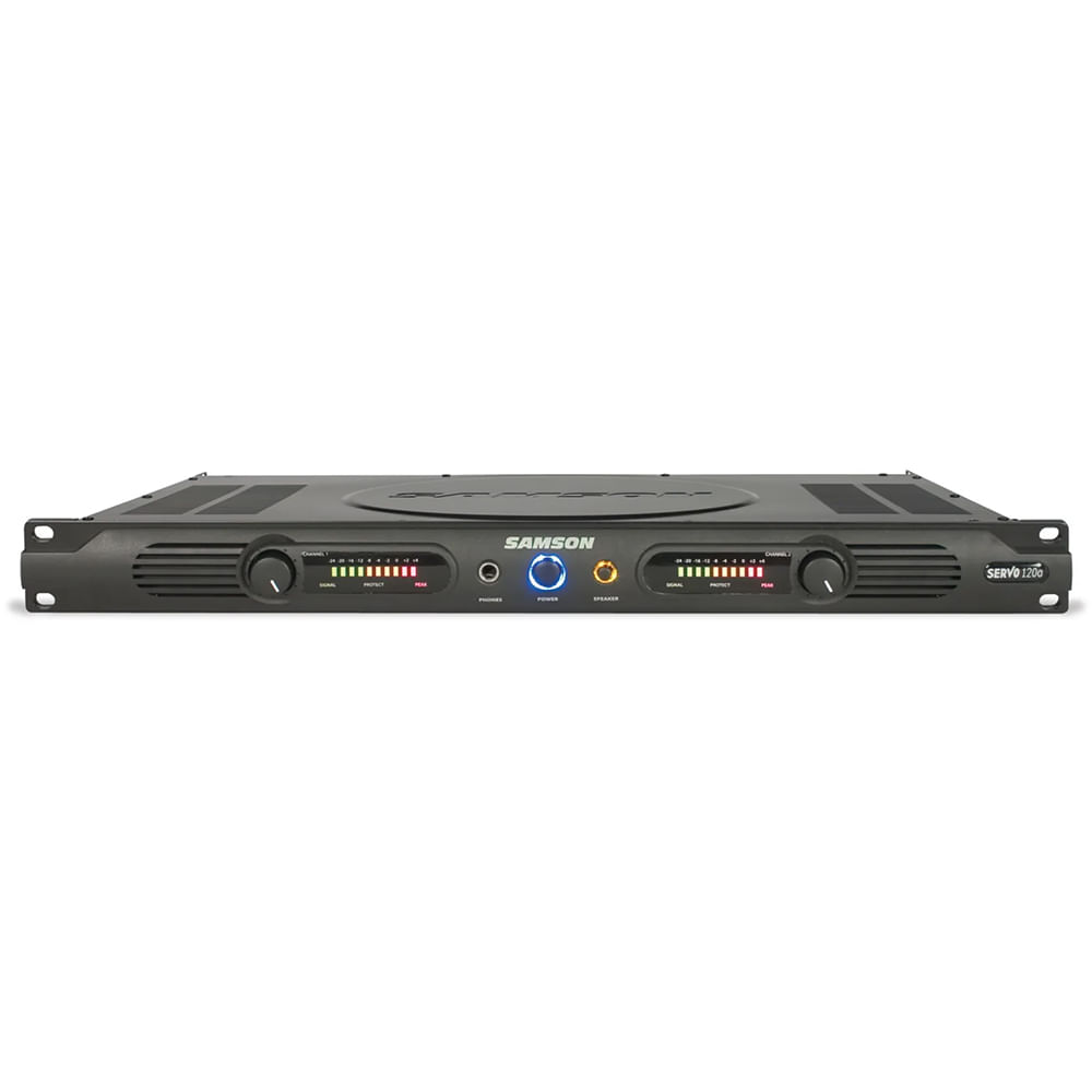 Amplificador de potencia Samson SERVO 120A - 120 watts - SERVO 120A BK AMPLIFICADOR POTENCIA 120W SAMSON