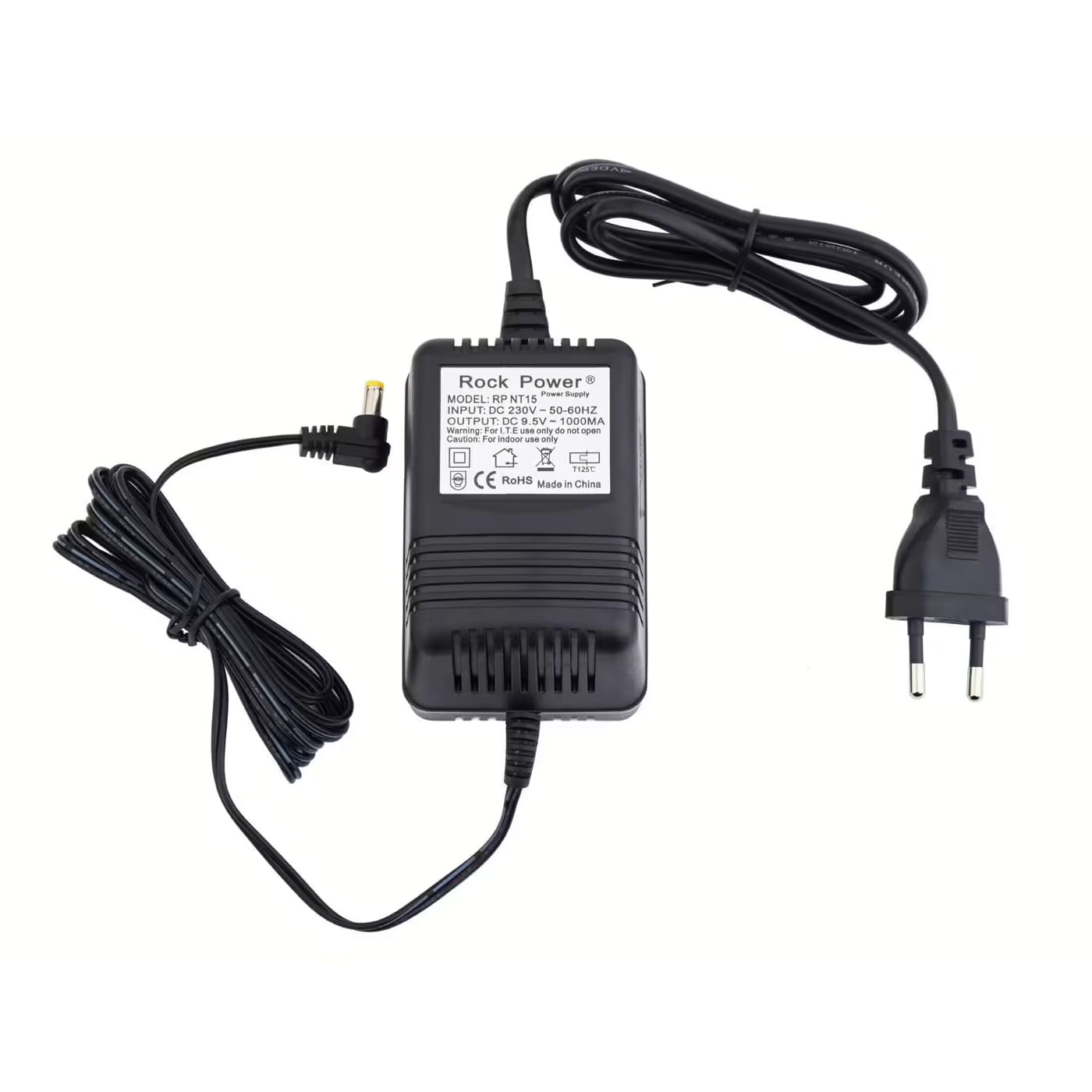 Transformador de corriente Rockpower para teclado RPNT15 EU - 9,5V - DC - RPNT15 EU TRAFO 9,5V DC FUENTE PODER TECLADO RockPower