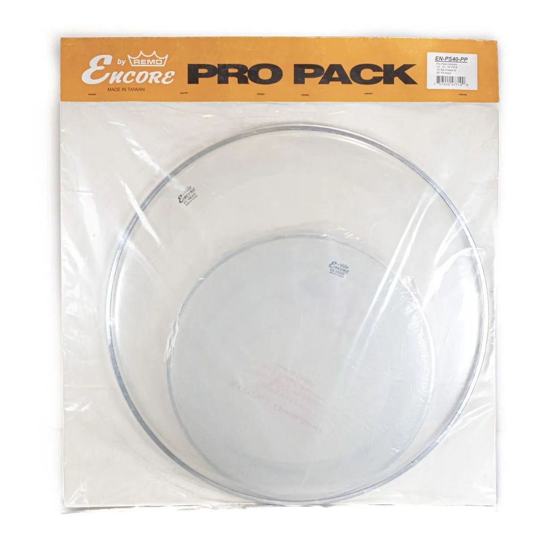 Set de parches Remo 10, 12 ,14 ,14 ,20 " Encore EN-PS40-PP  OPENBOX - EN-PS40-PP PARCHE ENCORE PACK REMO OPENBOX