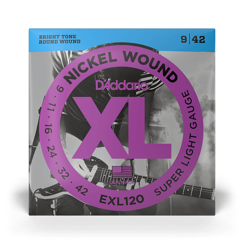 Cuerdas Para Guitarra Eléctrica Daddario EXL120 09-42 - EXL120 CUERDAS GUITARRA ELECTRICA 009-042 DADDARIO